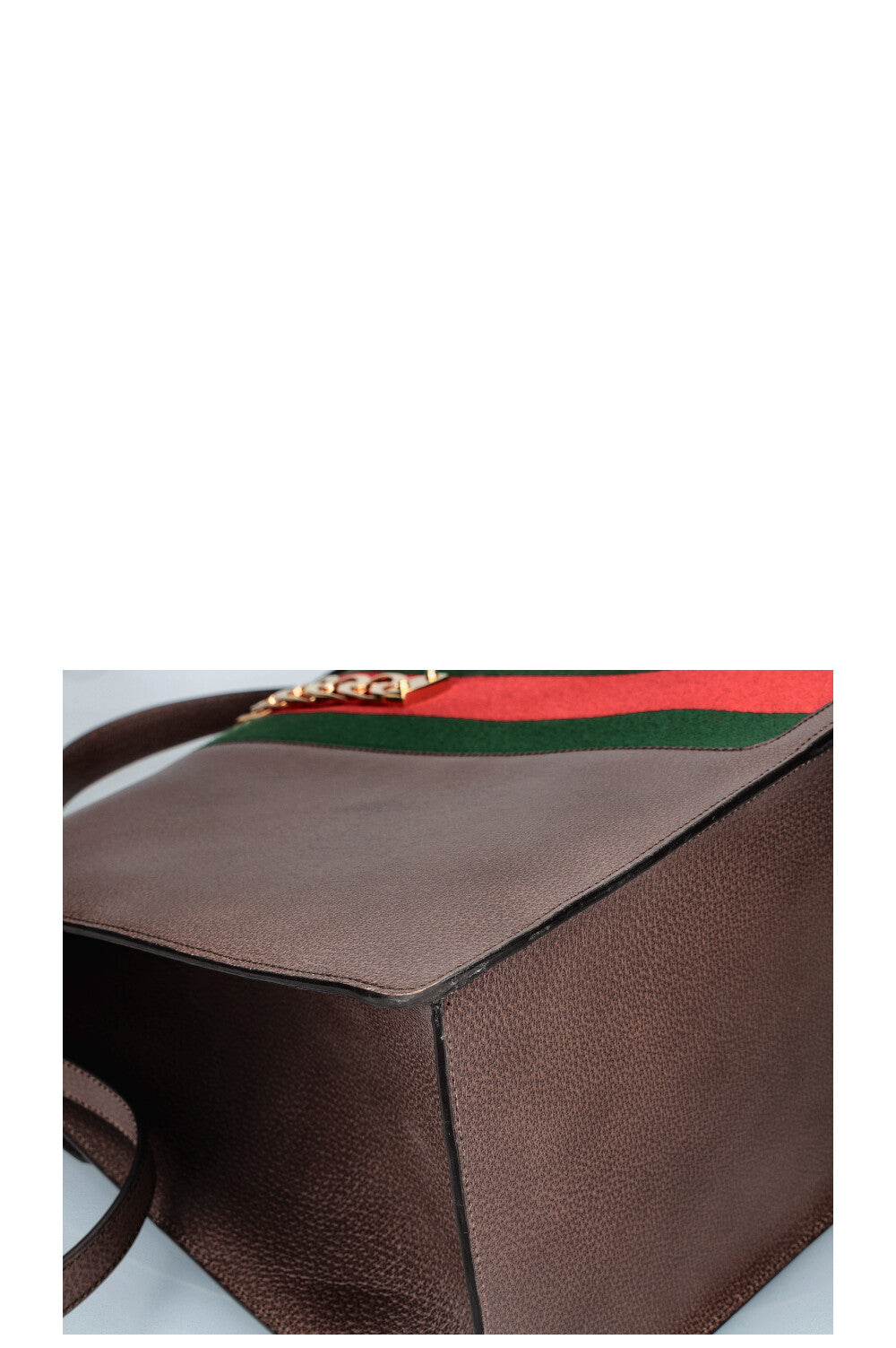 GUCCI Sylvie Handle Bag XXL Brown