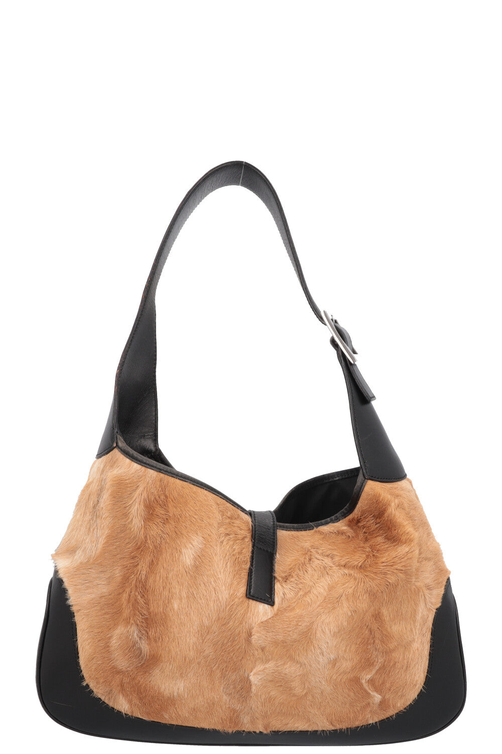 GUCCI Jackie Bag Pony Hair Black Brown