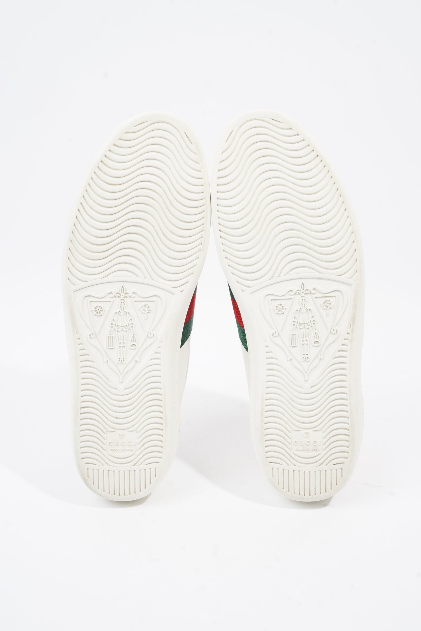 Gucci Ace Arg Snake White / Red / Green Leather EU 42.5 UK 8.5