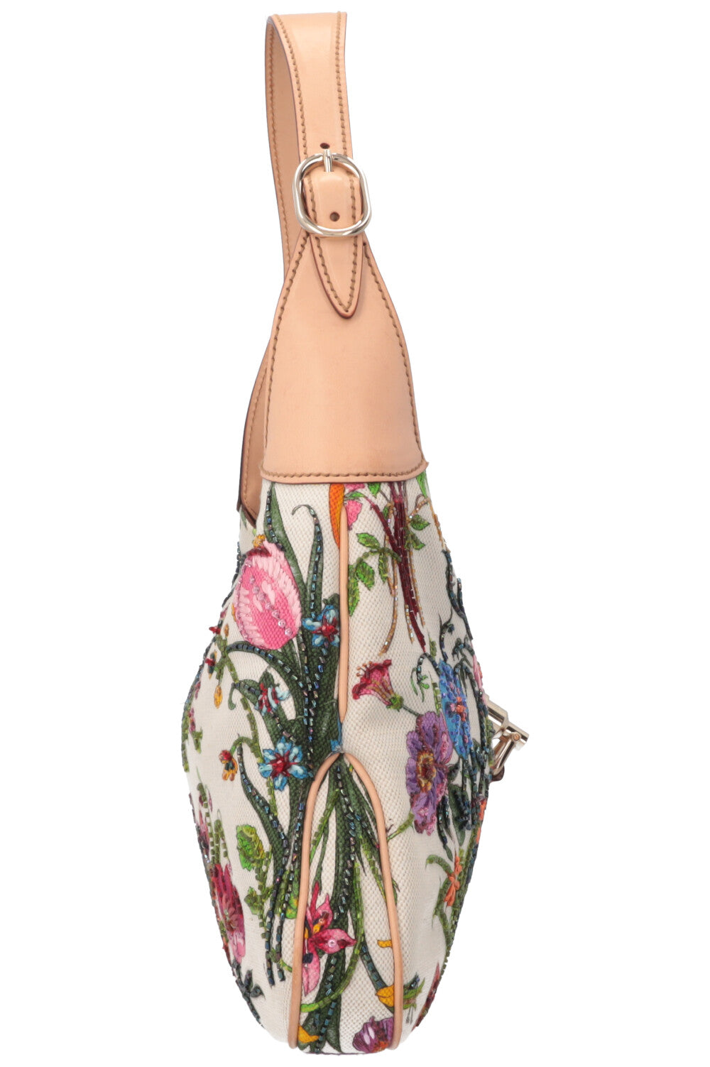 GUCCI Beaded Flora Jackie Canvas