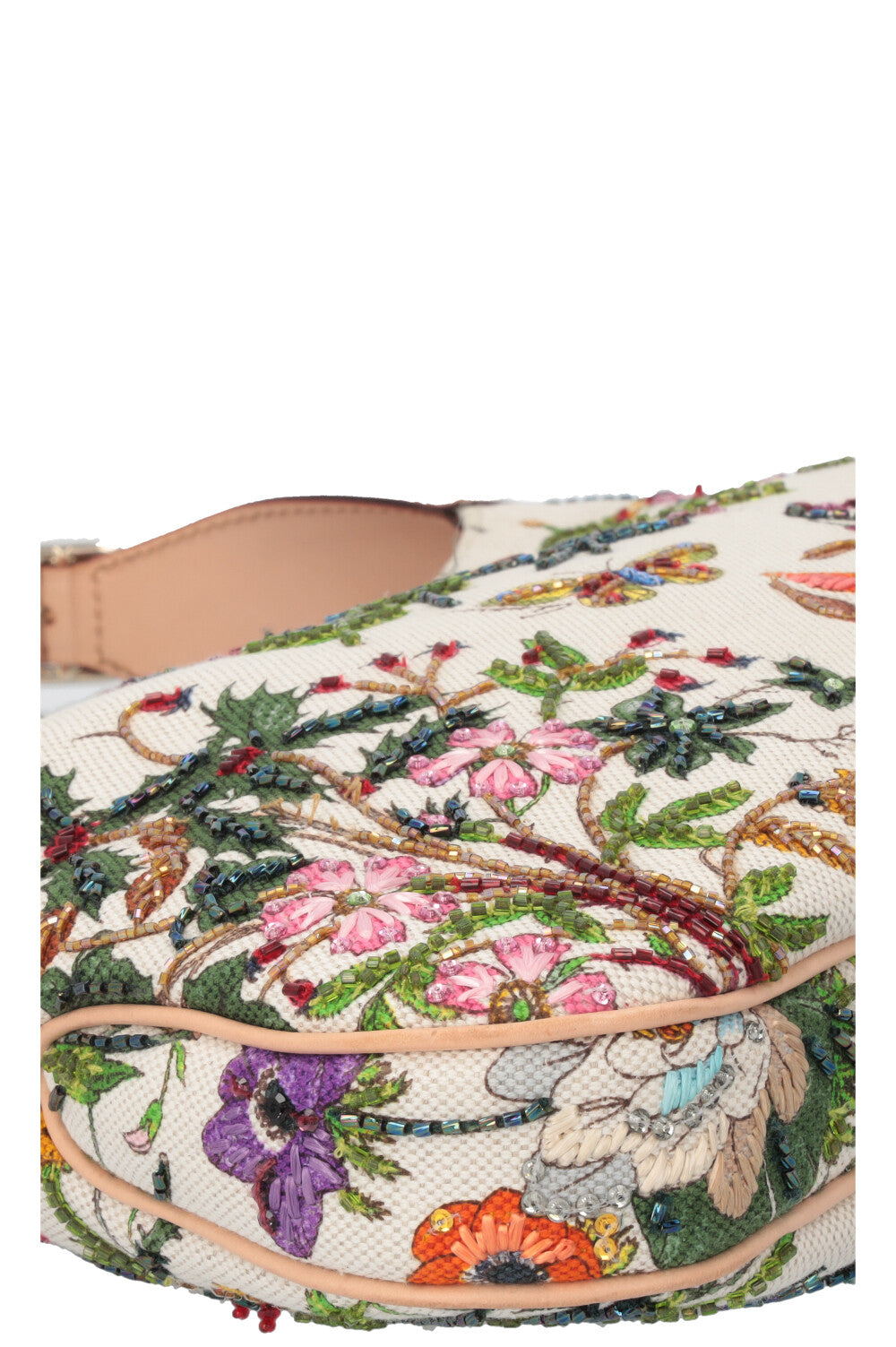 GUCCI Beaded Flora Jackie Canvas