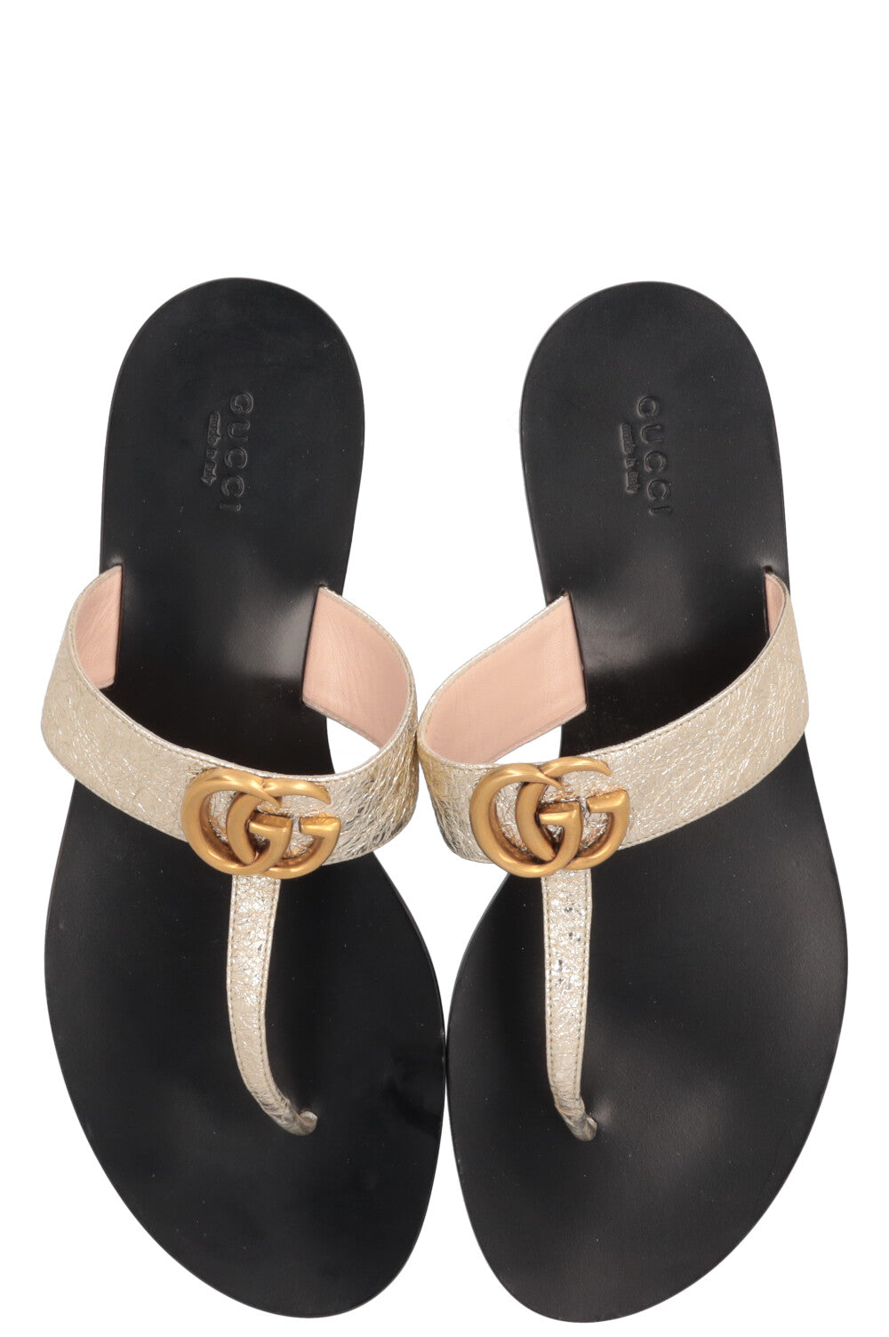 GUCCI Marmont Flats Gold
