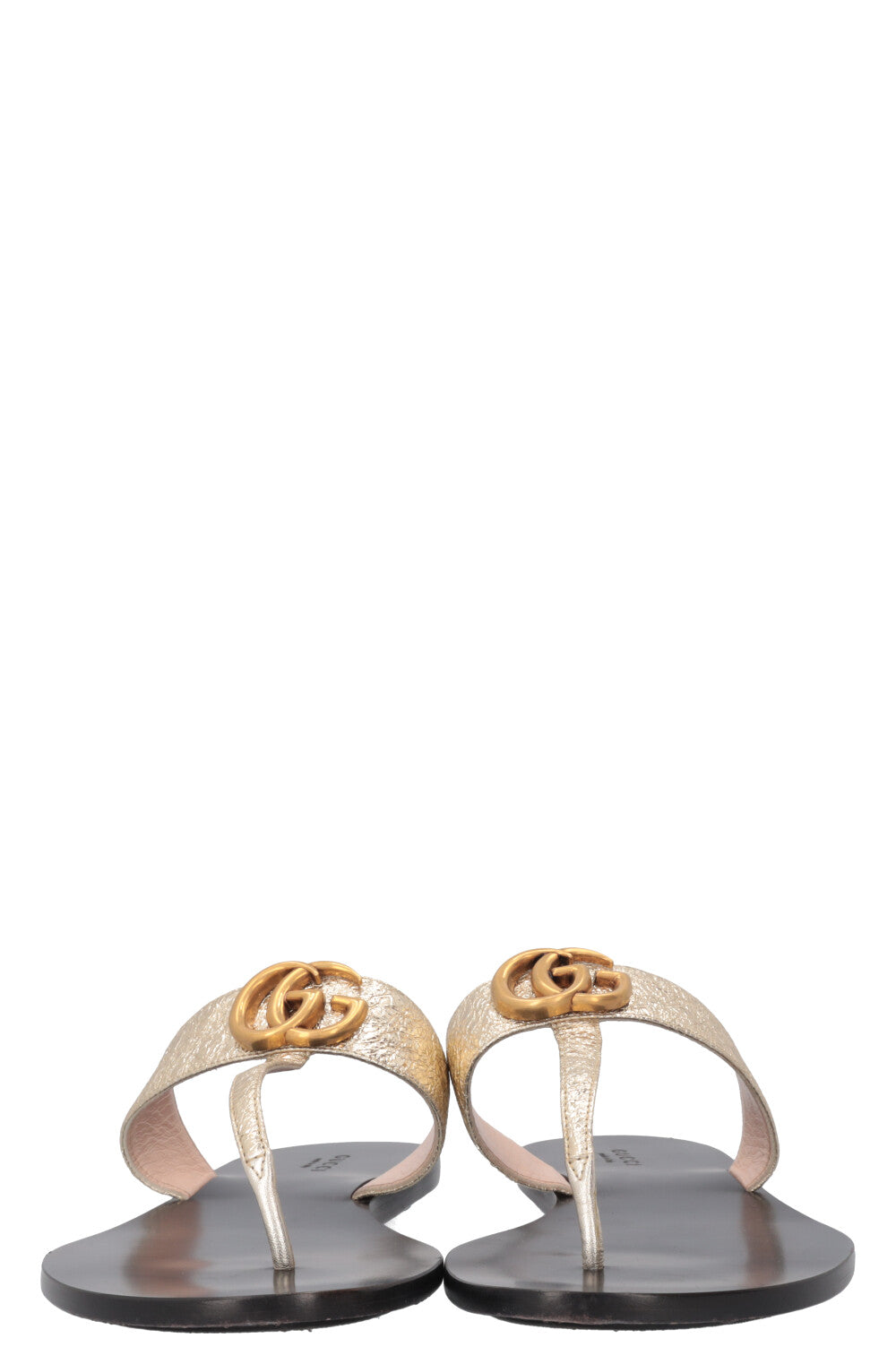 GUCCI Marmont Flats Gold