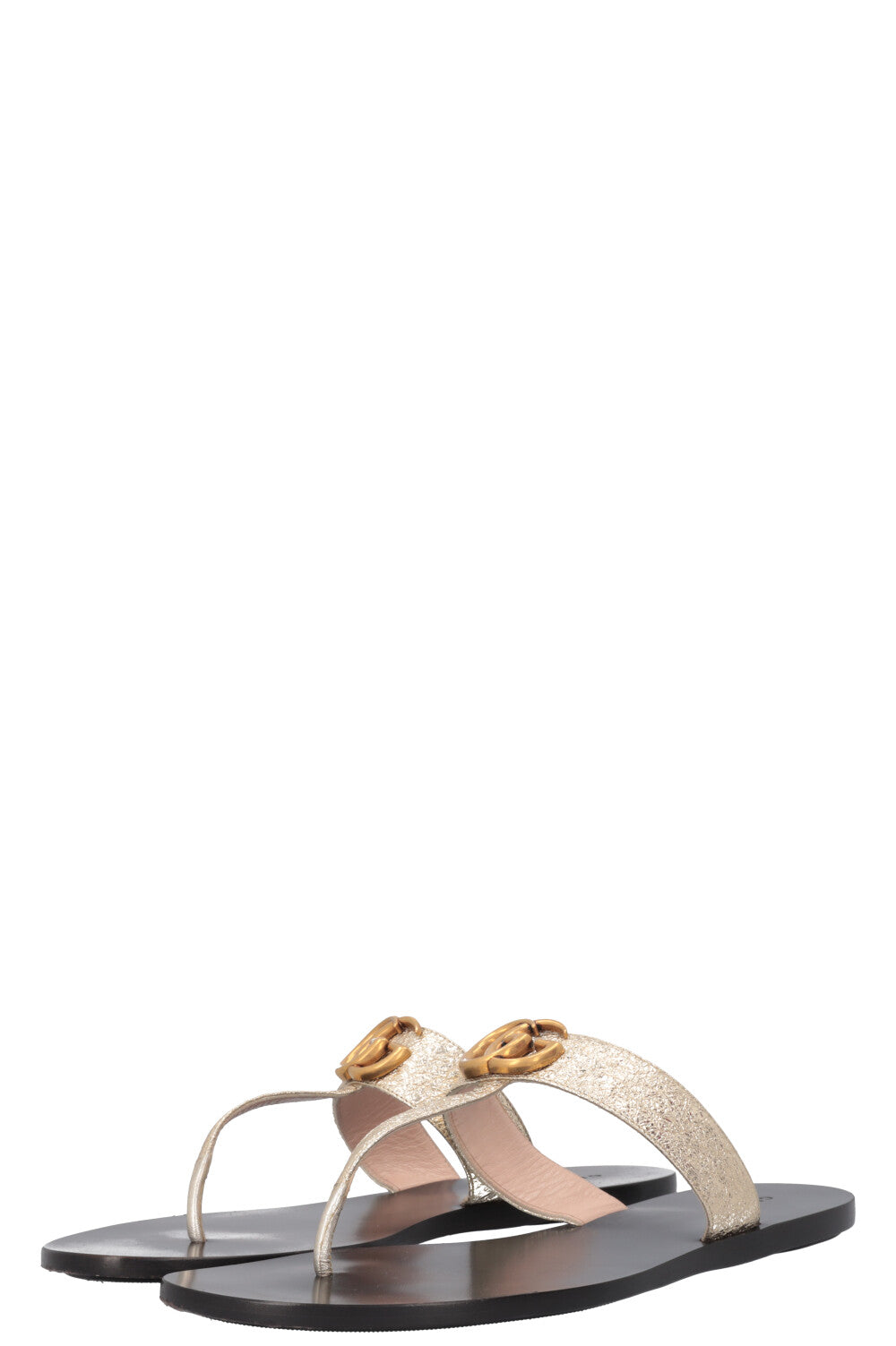 GUCCI Marmont Flats Gold