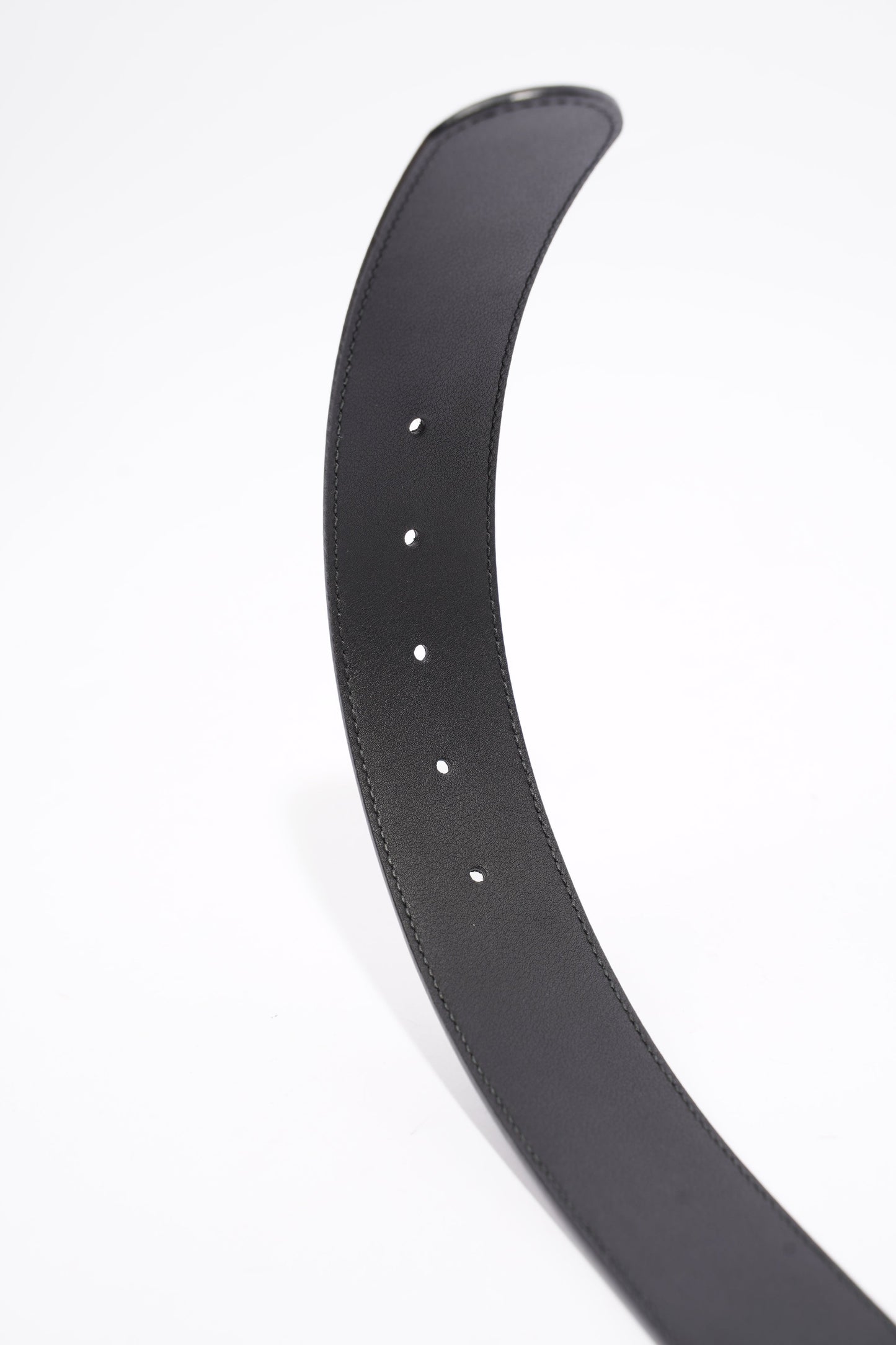 Gucci GG Supreme Belt Black Leather 80cm 32"