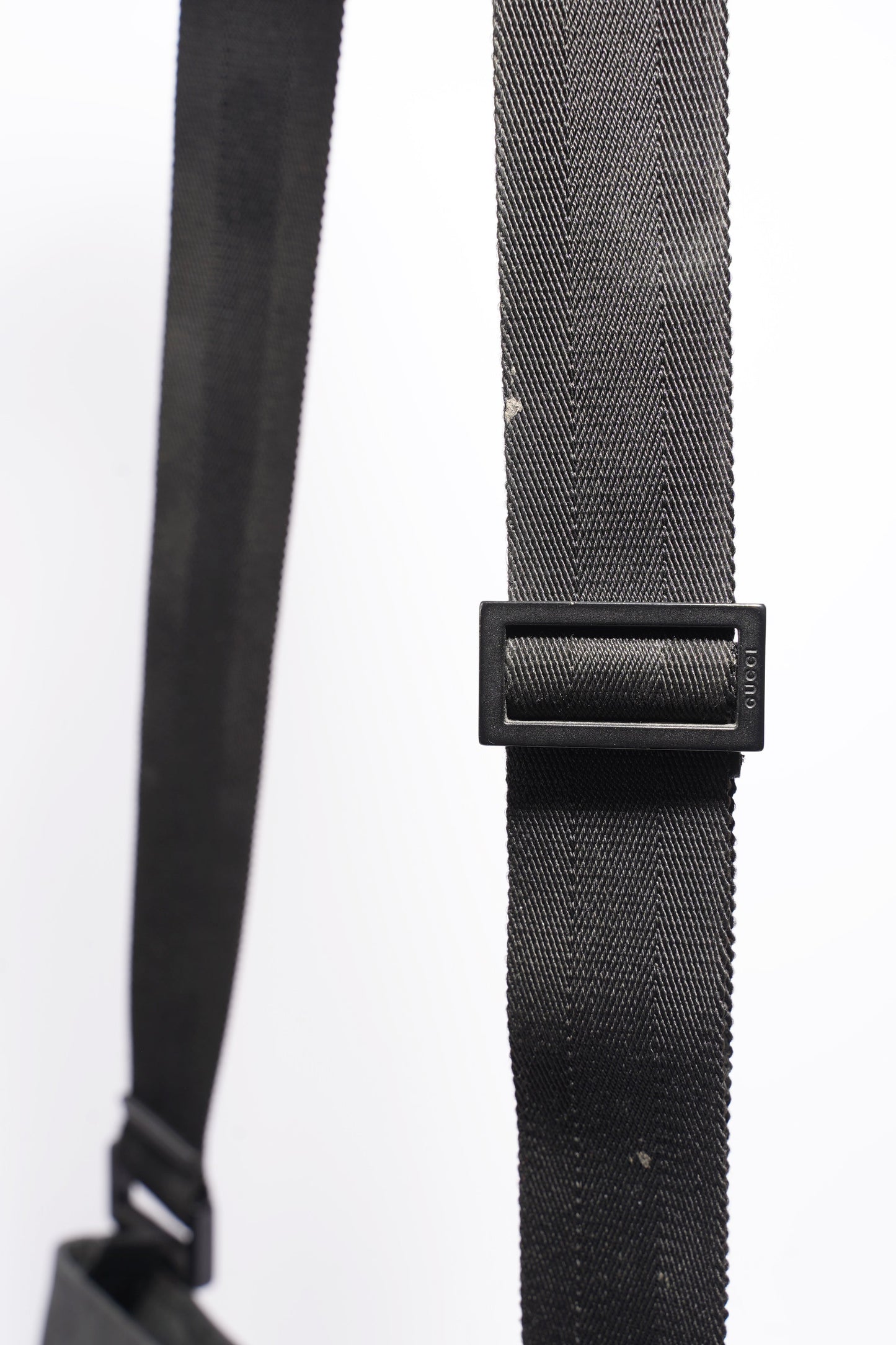 Gucci GG Messenger Bag Black Coated Canvas