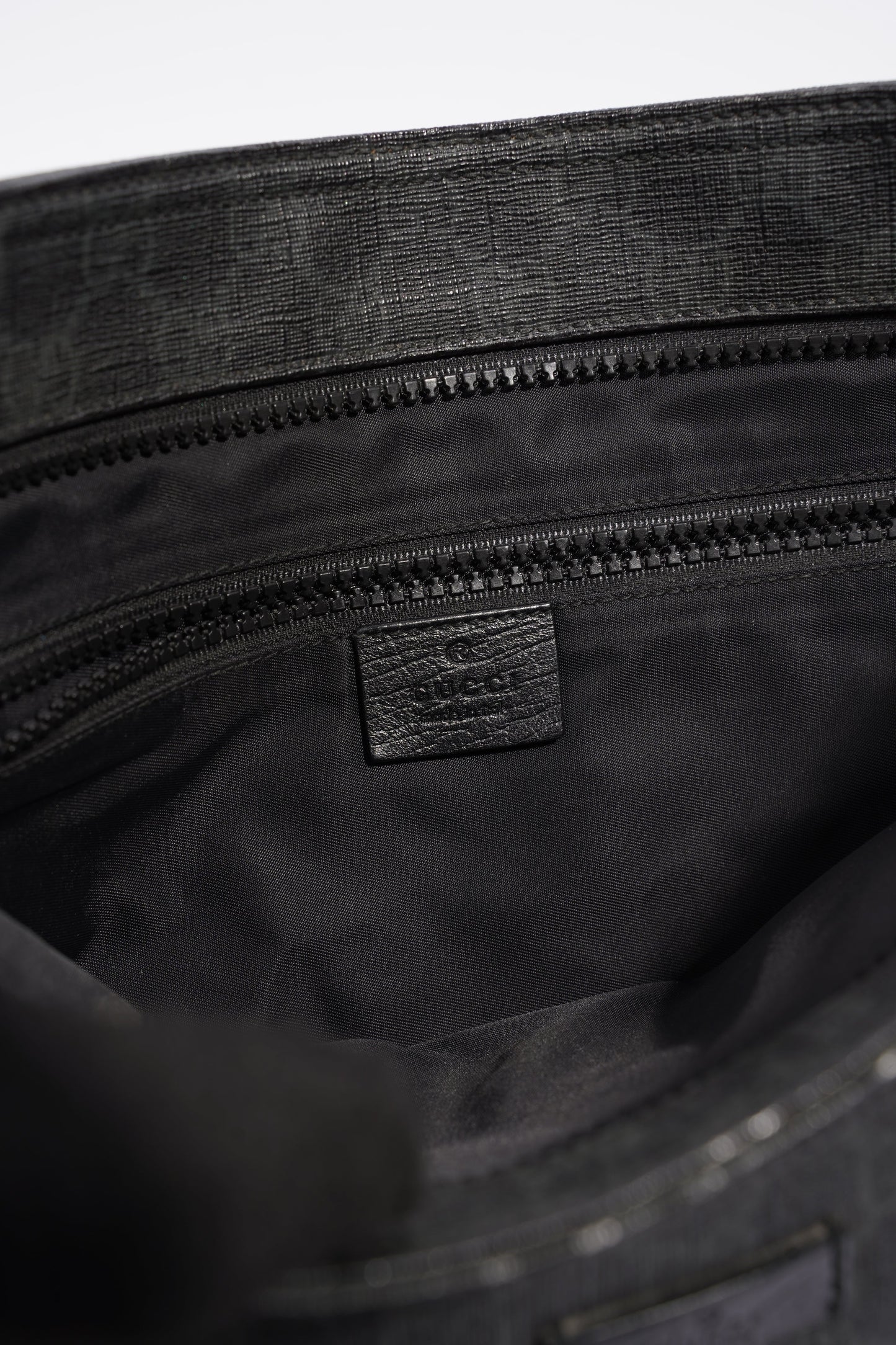 Gucci GG Messenger Bag Black Coated Canvas