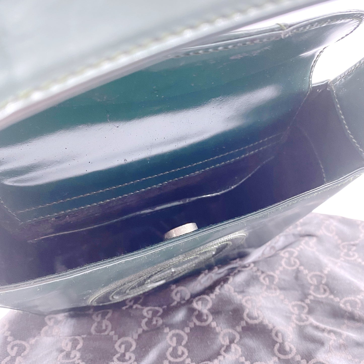 Gucci patent leather handbag TWS