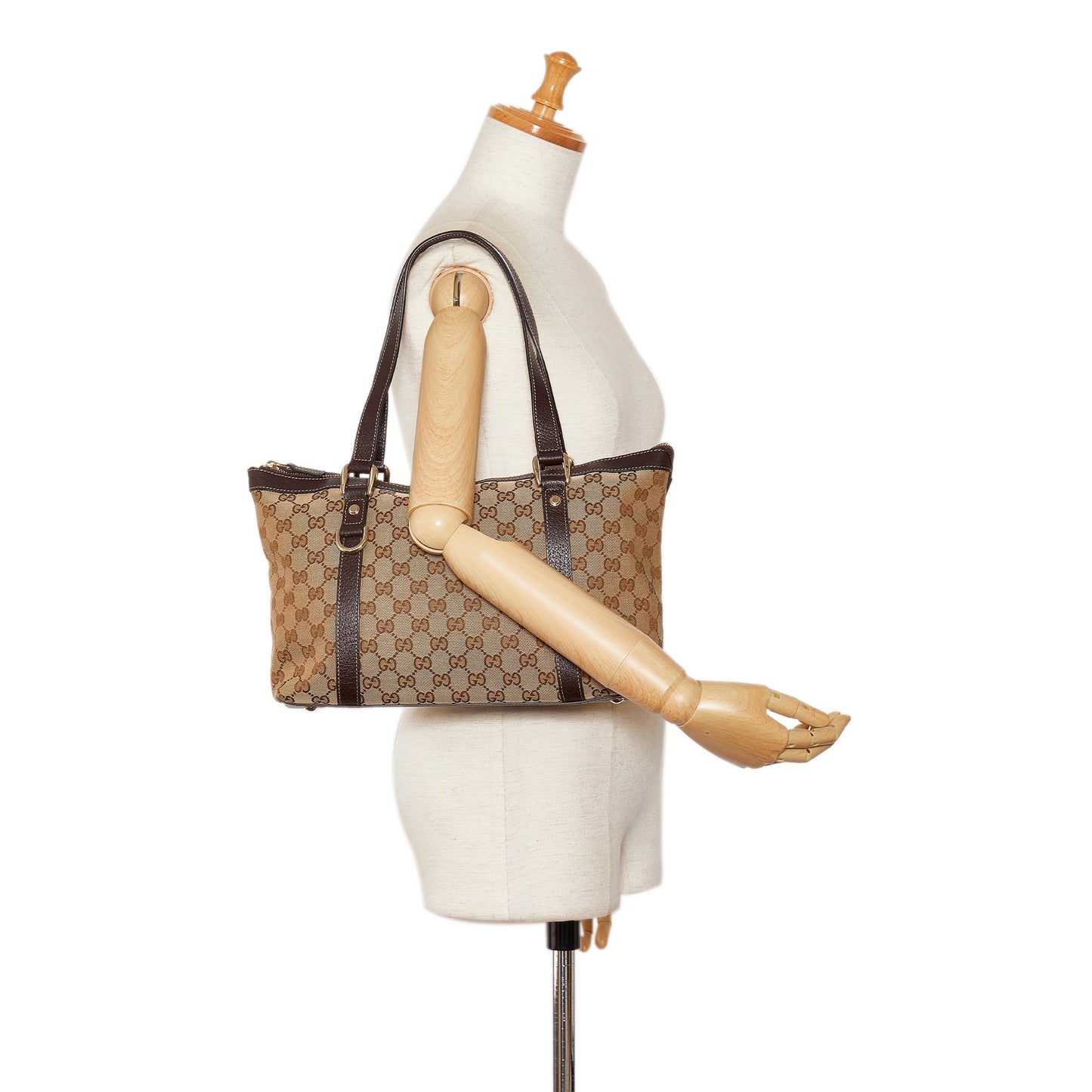 Brown Gucci GG Canvas Abbey D-Ring Tote Bag