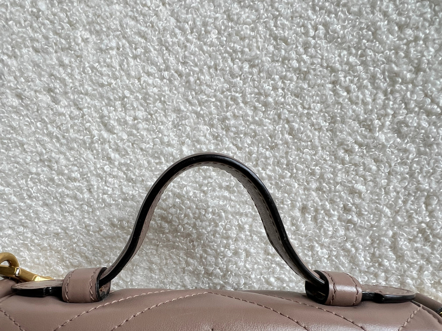 Gucci GG Dusty Pink Marmont Mini Top Handle Bag (RRP £1,890)