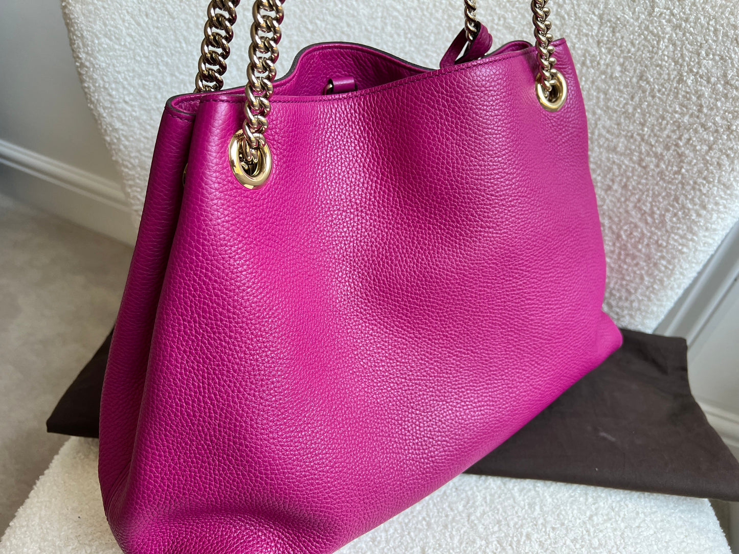 Gucci Pink Soho Chain Tote (RRP £1350)