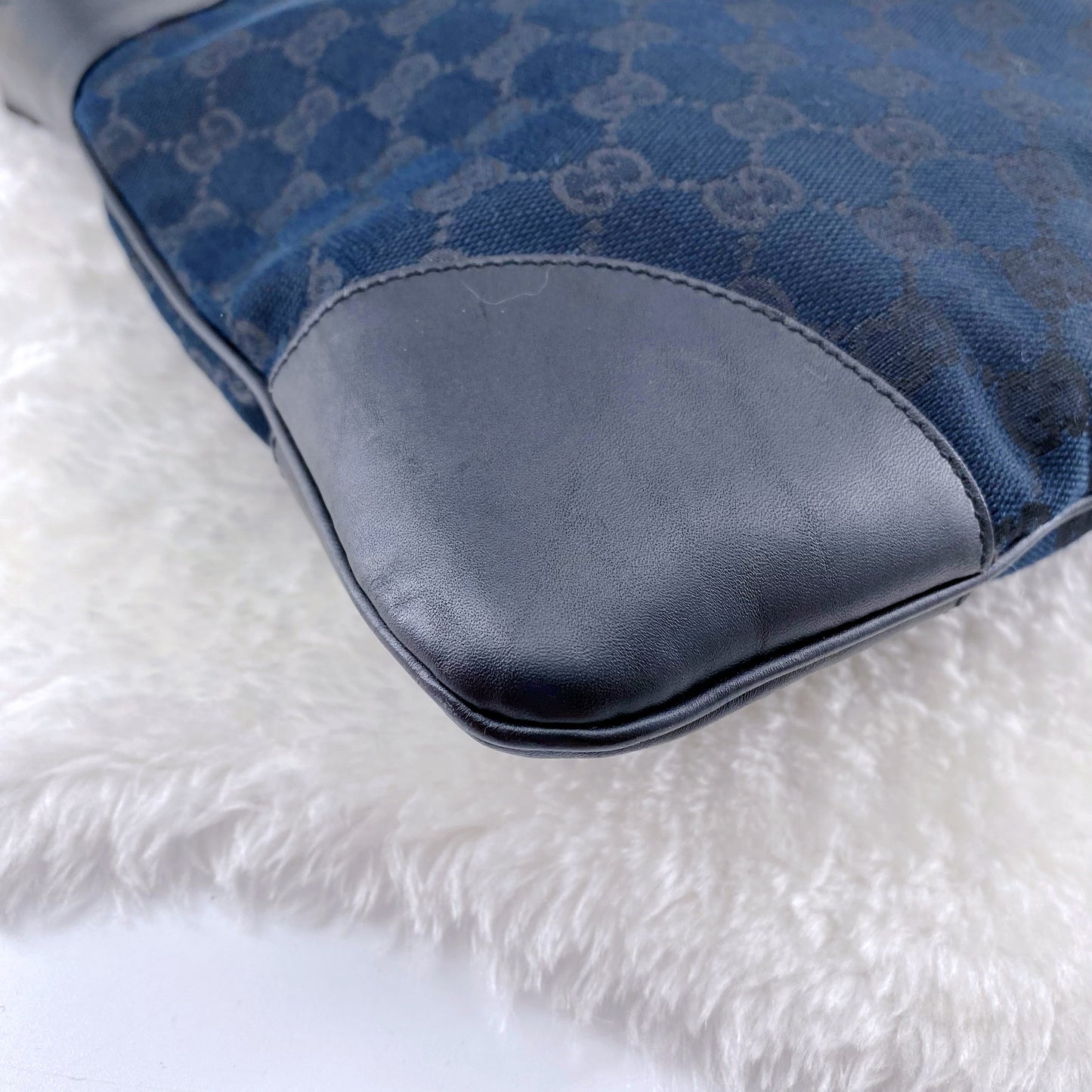 Gucci Jackie hobo black denim bag
