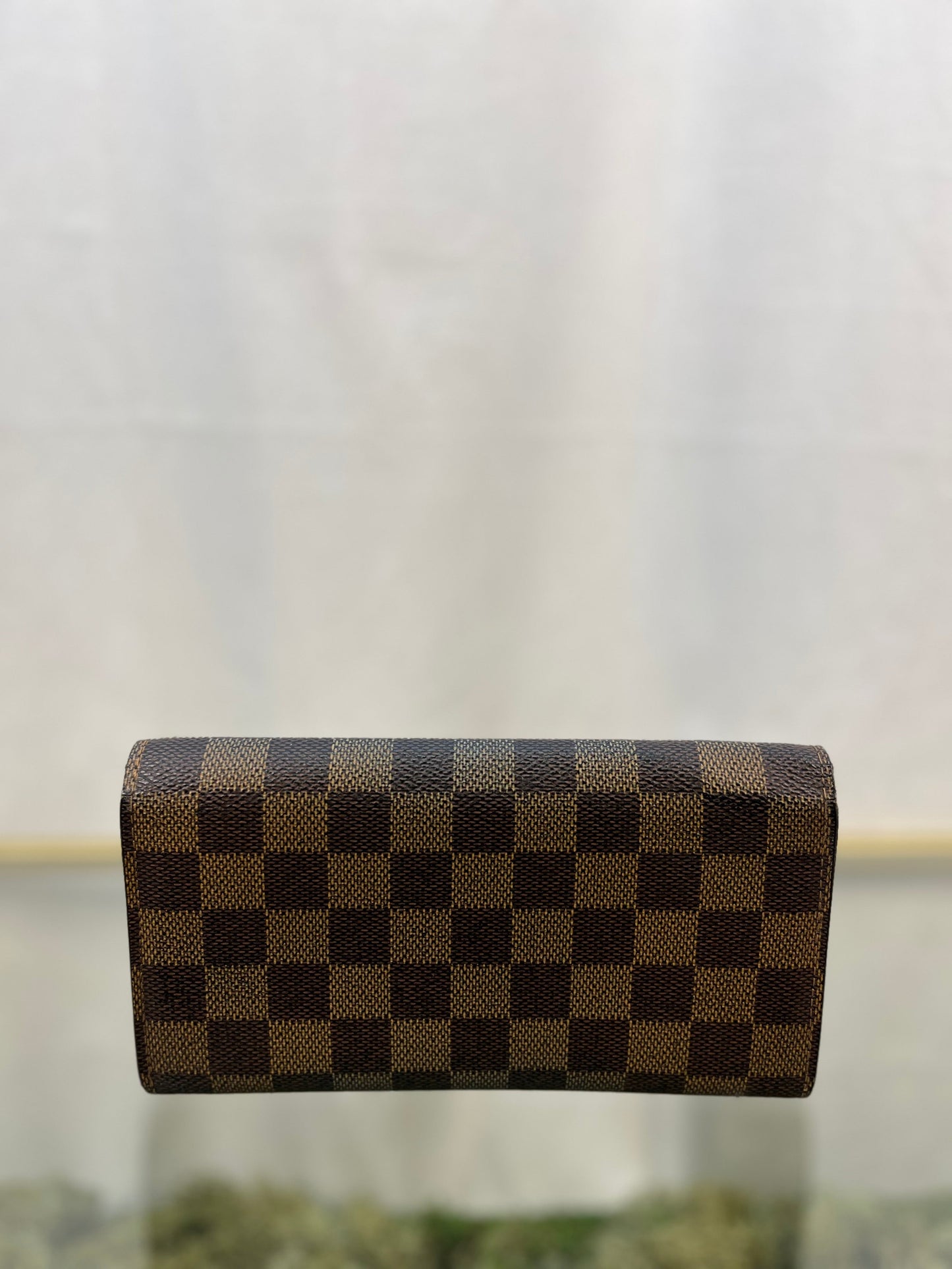 LOUIS VUITTON Damier Ebene Vintage Sarah Wallet