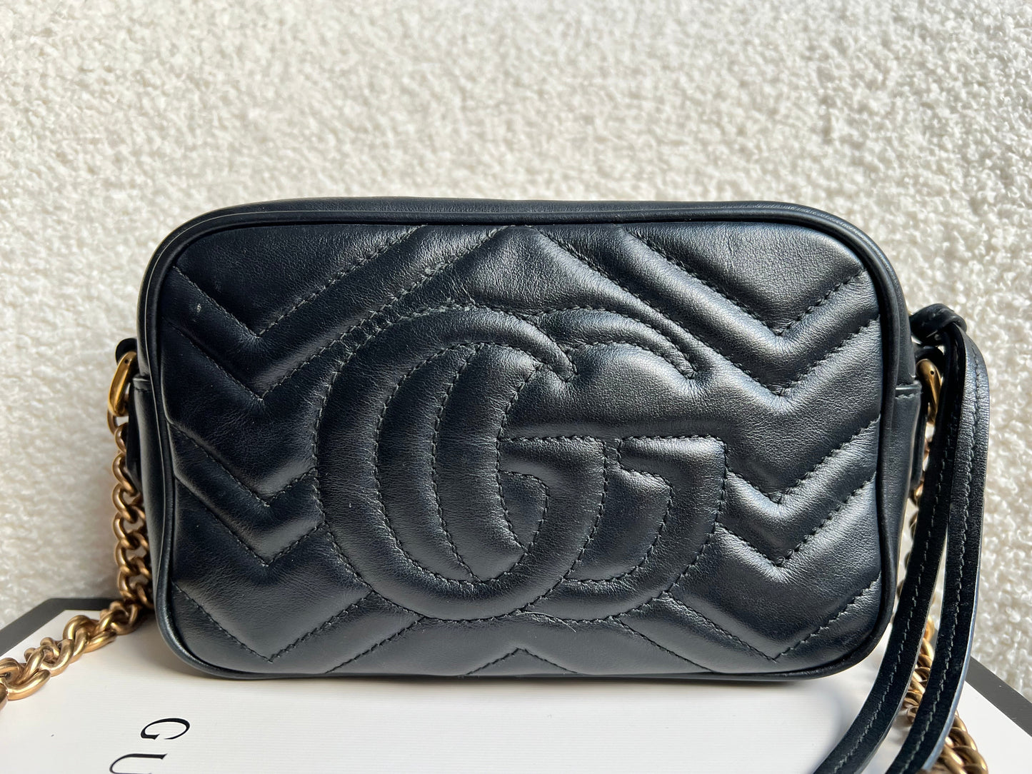 Gucci GG Black Marmont Mini Shoulder Bag (RRP £1,360)