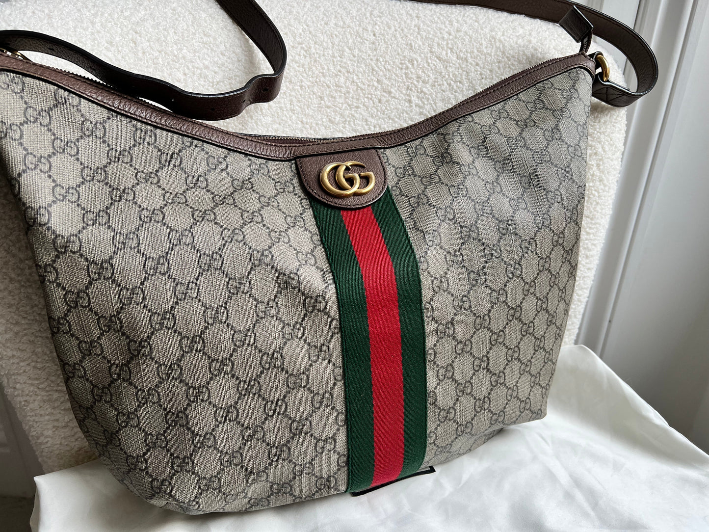 Gucci GG Supreme Ophidia Large Shoulder Bag (RRP £1090)