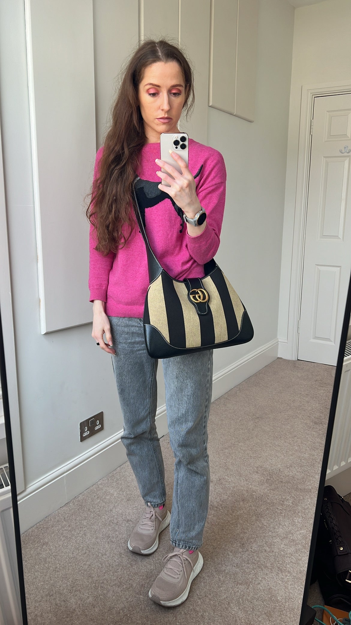 Gucci Stripe Medium Aphrodite Shoulder Bag (RRP £1400)