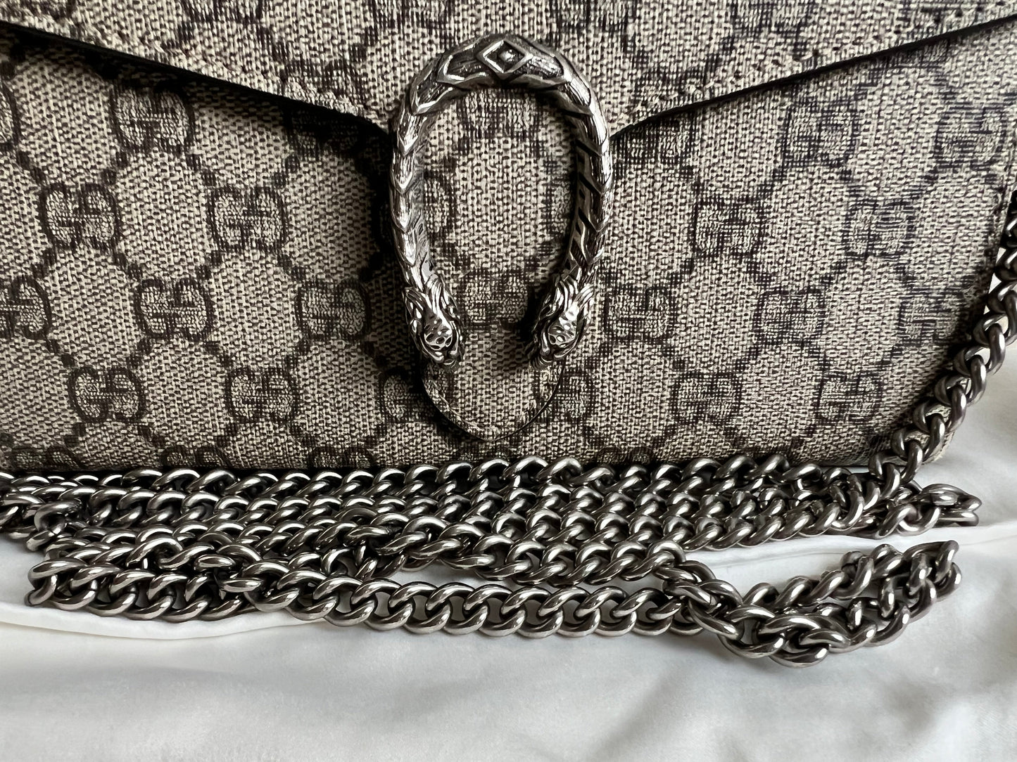 Gucci Dionysus GG Supreme Chain Wallet (RRP £1250)