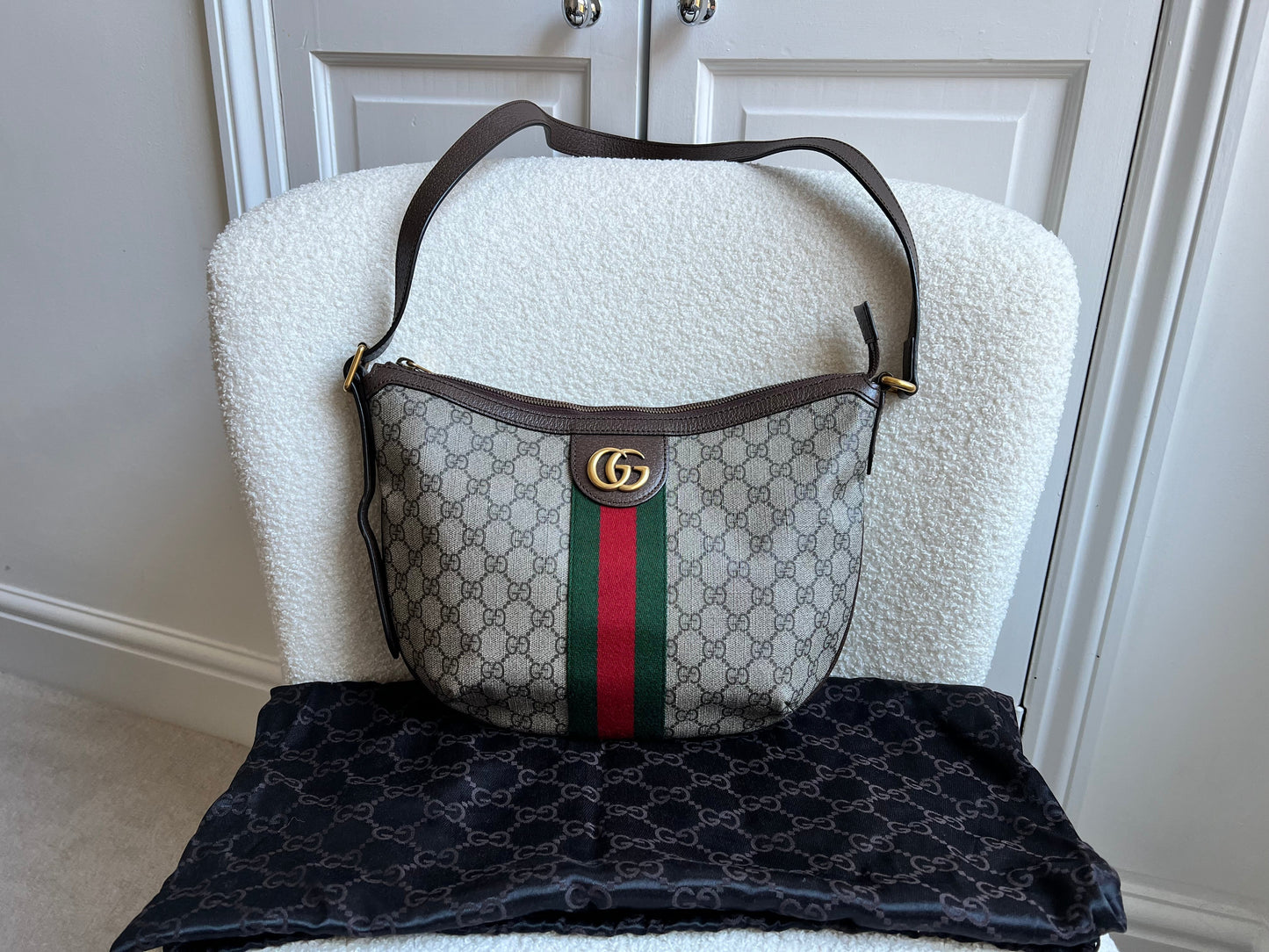 Gucci GG Supreme Ophidia Small Shoulder Bag (RRP £1190)