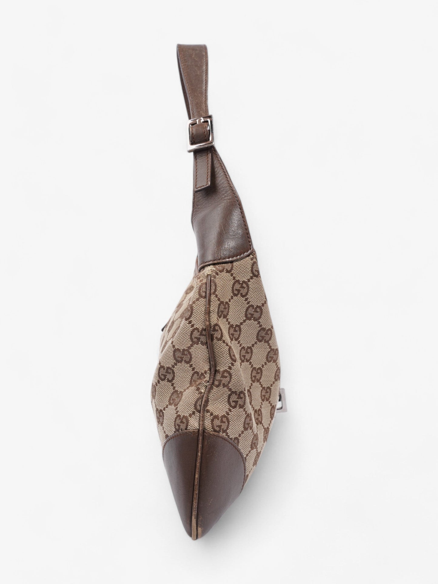 Gucci Vintage Jackie GG Supreme / Brown Canvas Small