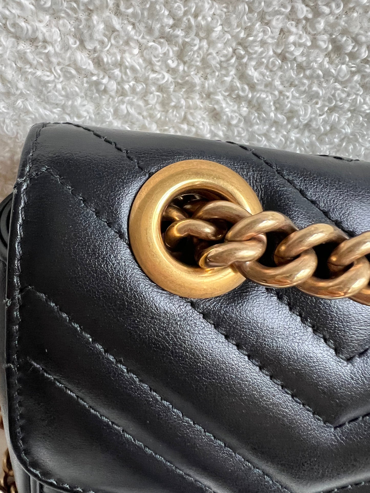 Gucci GG Black Marmont Small Shoulder Bag (RRP £2070)