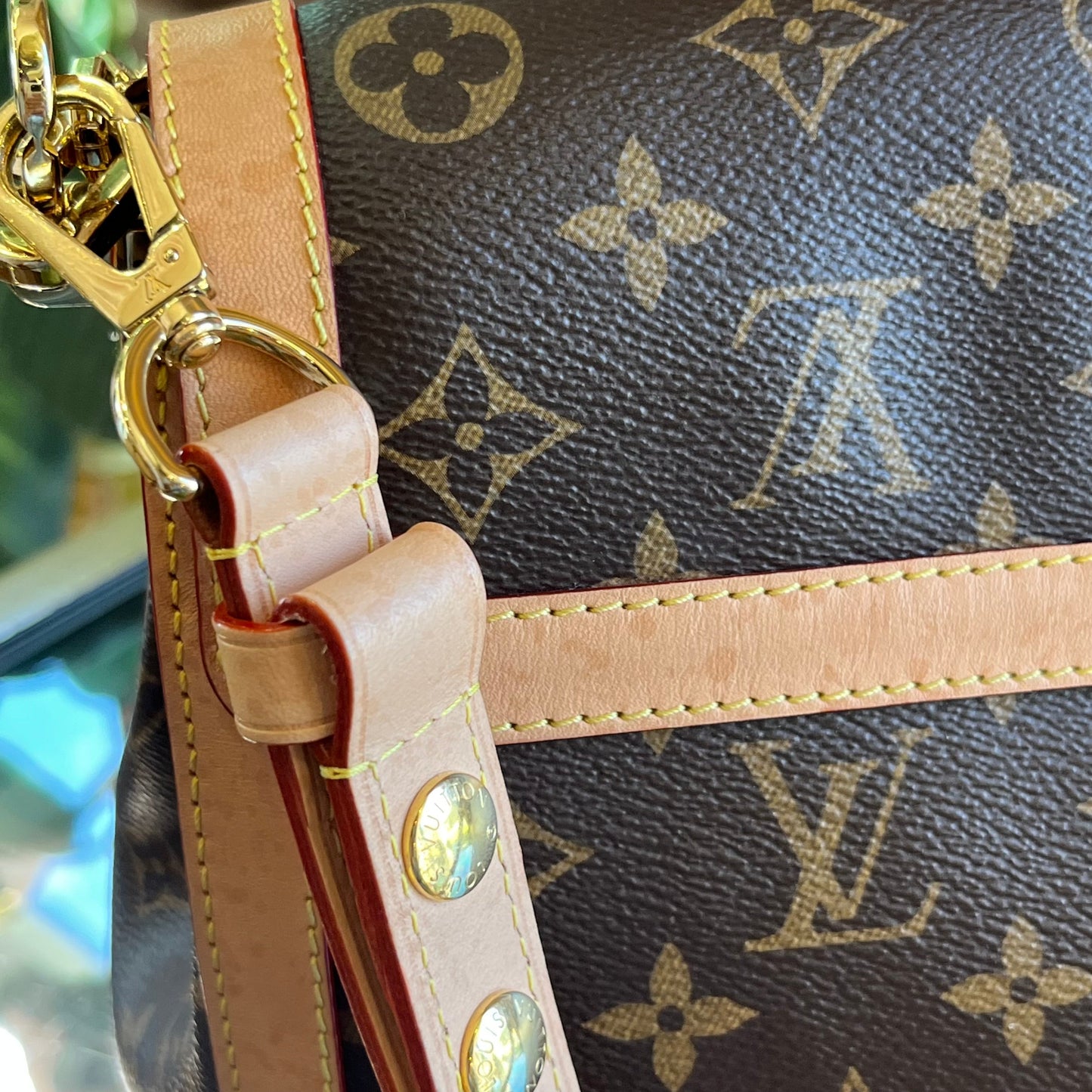 LOUIS VUITTON Dauphine GM Brown Monogram Canvas Shoulder Bag