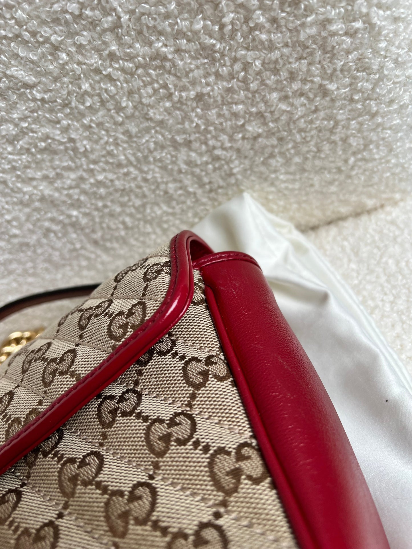 Gucci GG Beige Marmont Small Shoulder Bag (RRP £1,570)