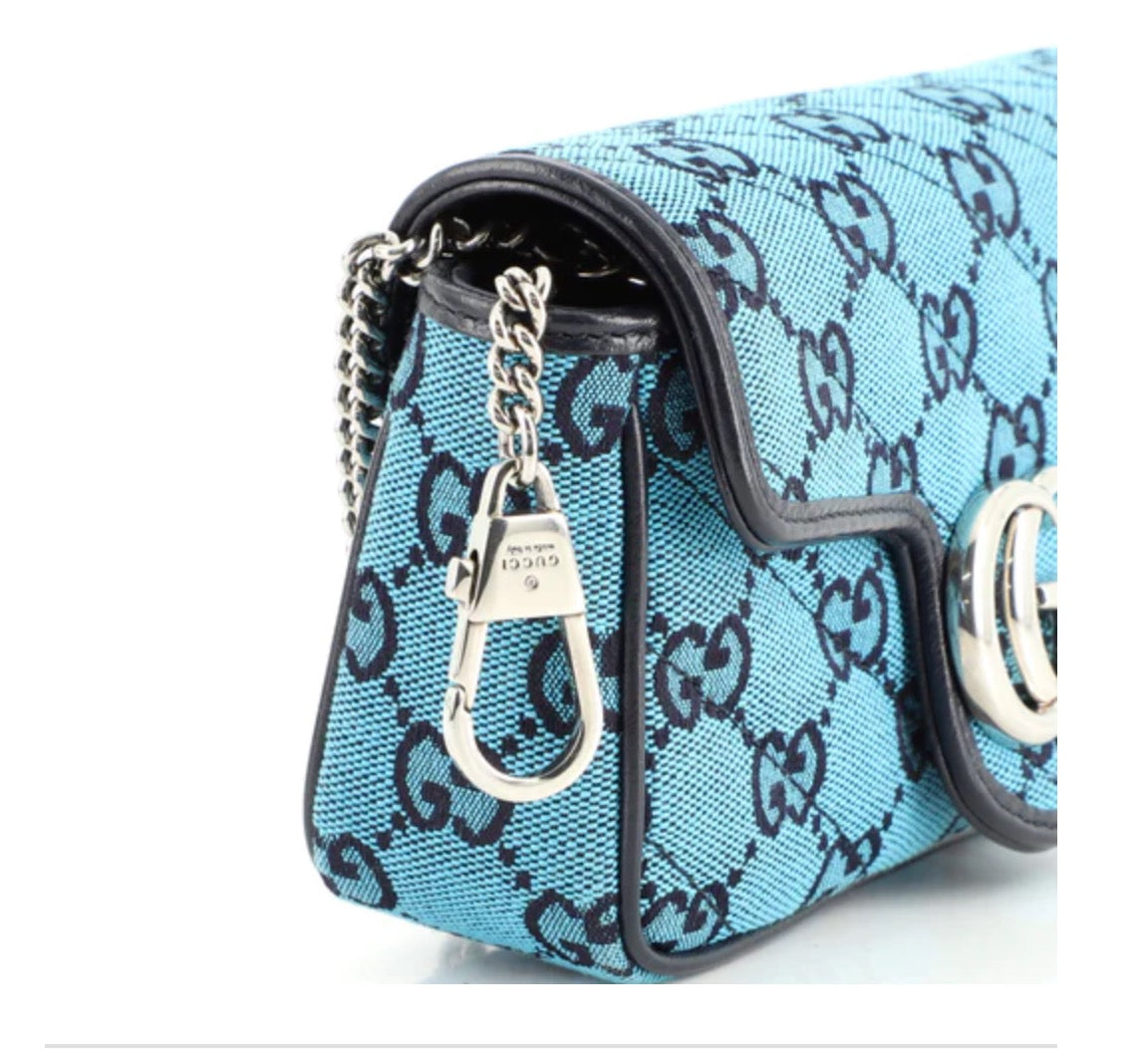 Gucci GG Marmont Mini Bag in Blue