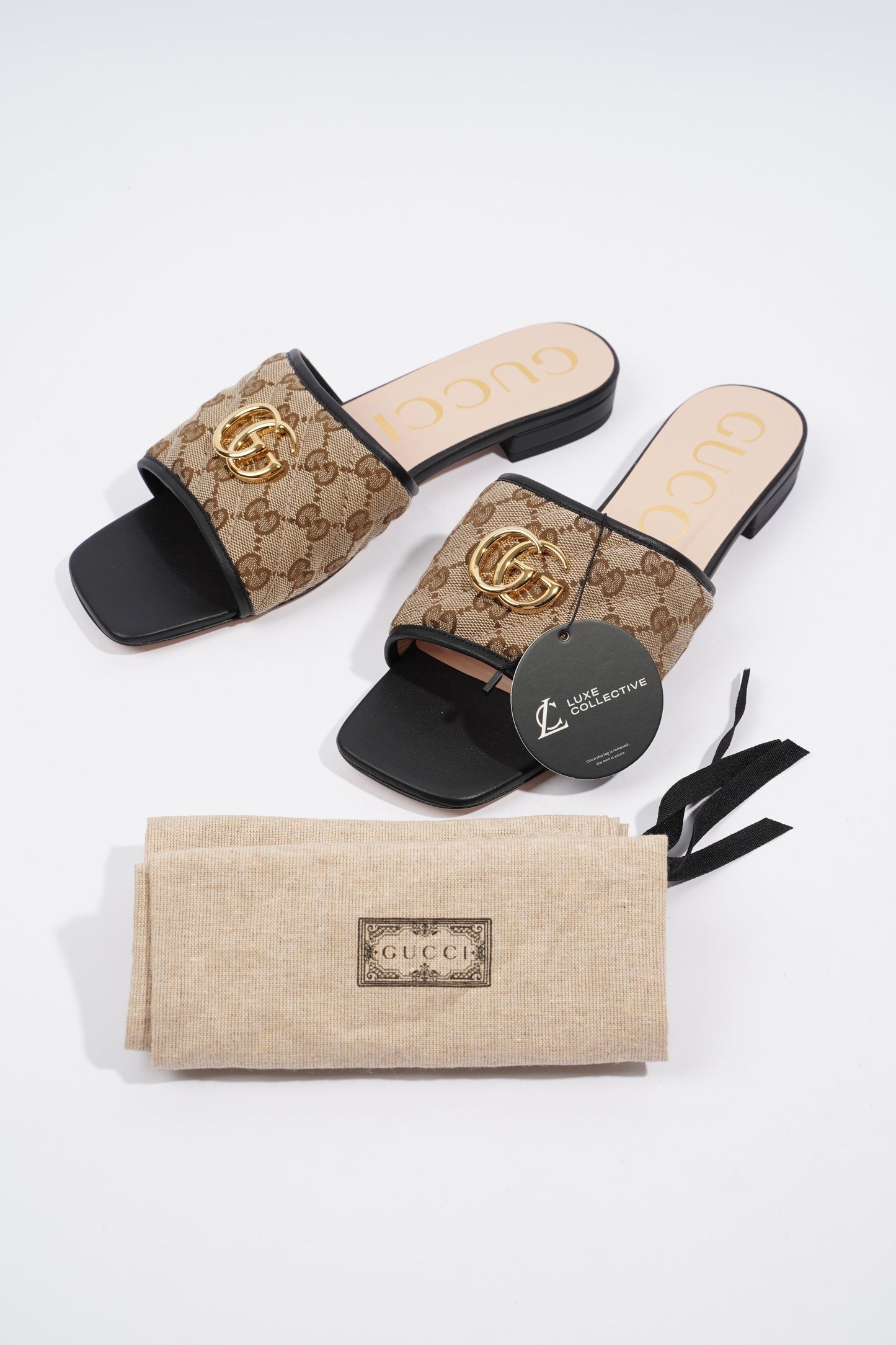 Gucci GG Matelasse Black / Black Canvas EU 41 UK 8