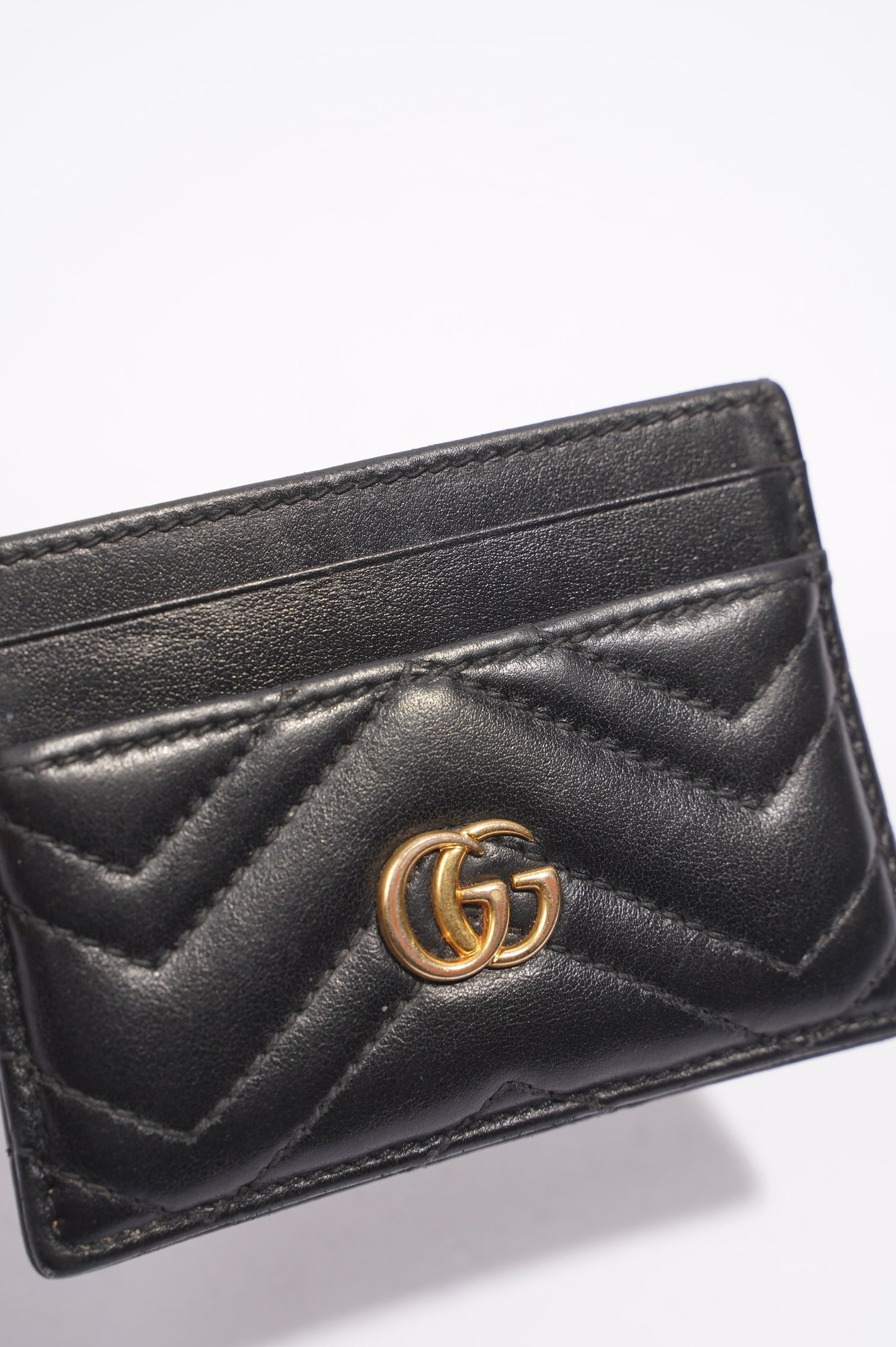Gucci Marmont Card Holder Black Leather