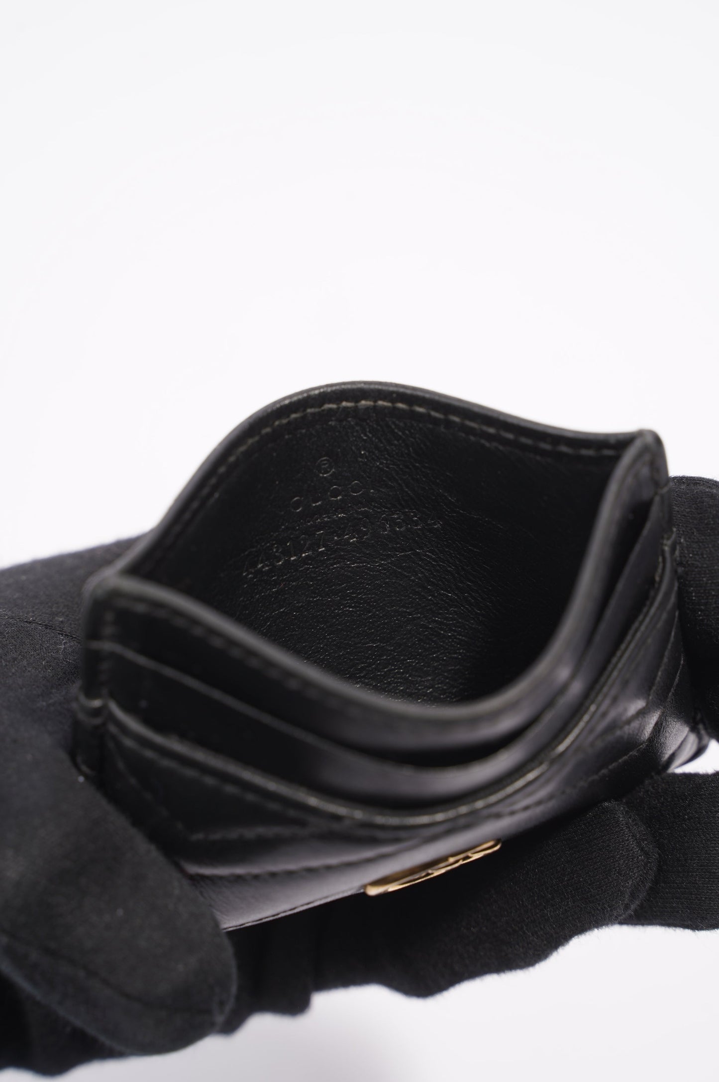 Gucci Marmont Card Holder Black Leather