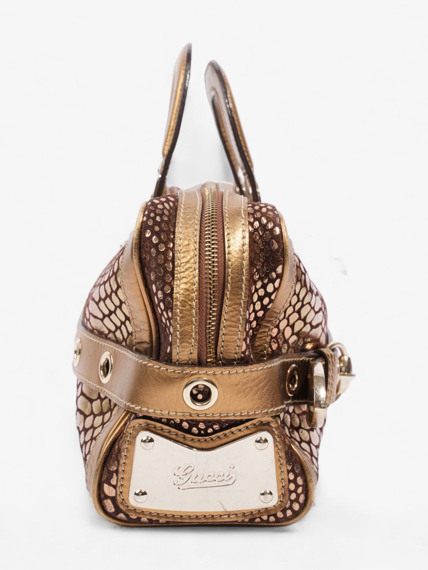 Gucci Romy Bronze / Gold Leather
