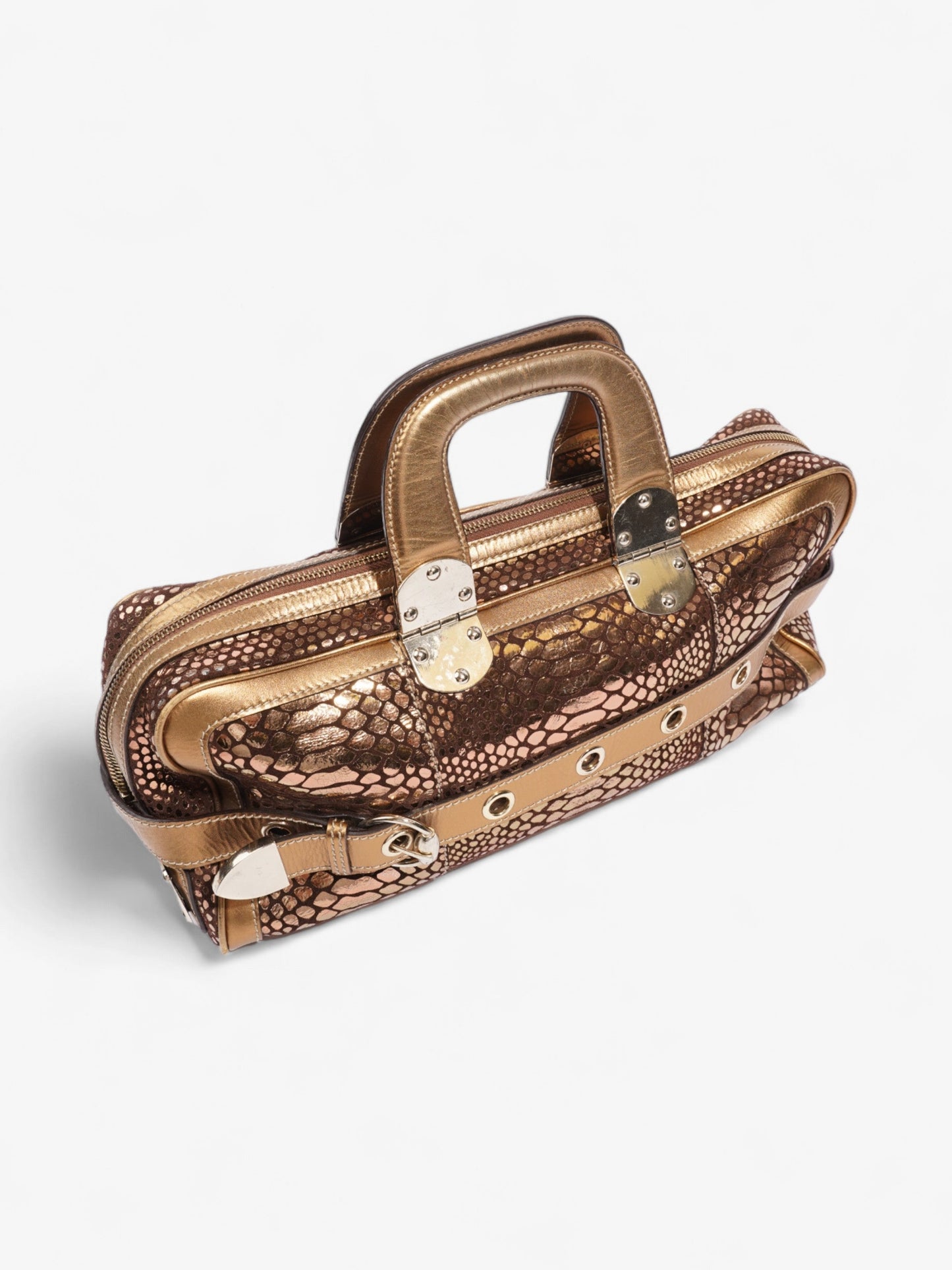 Gucci Romy Bronze / Gold Leather