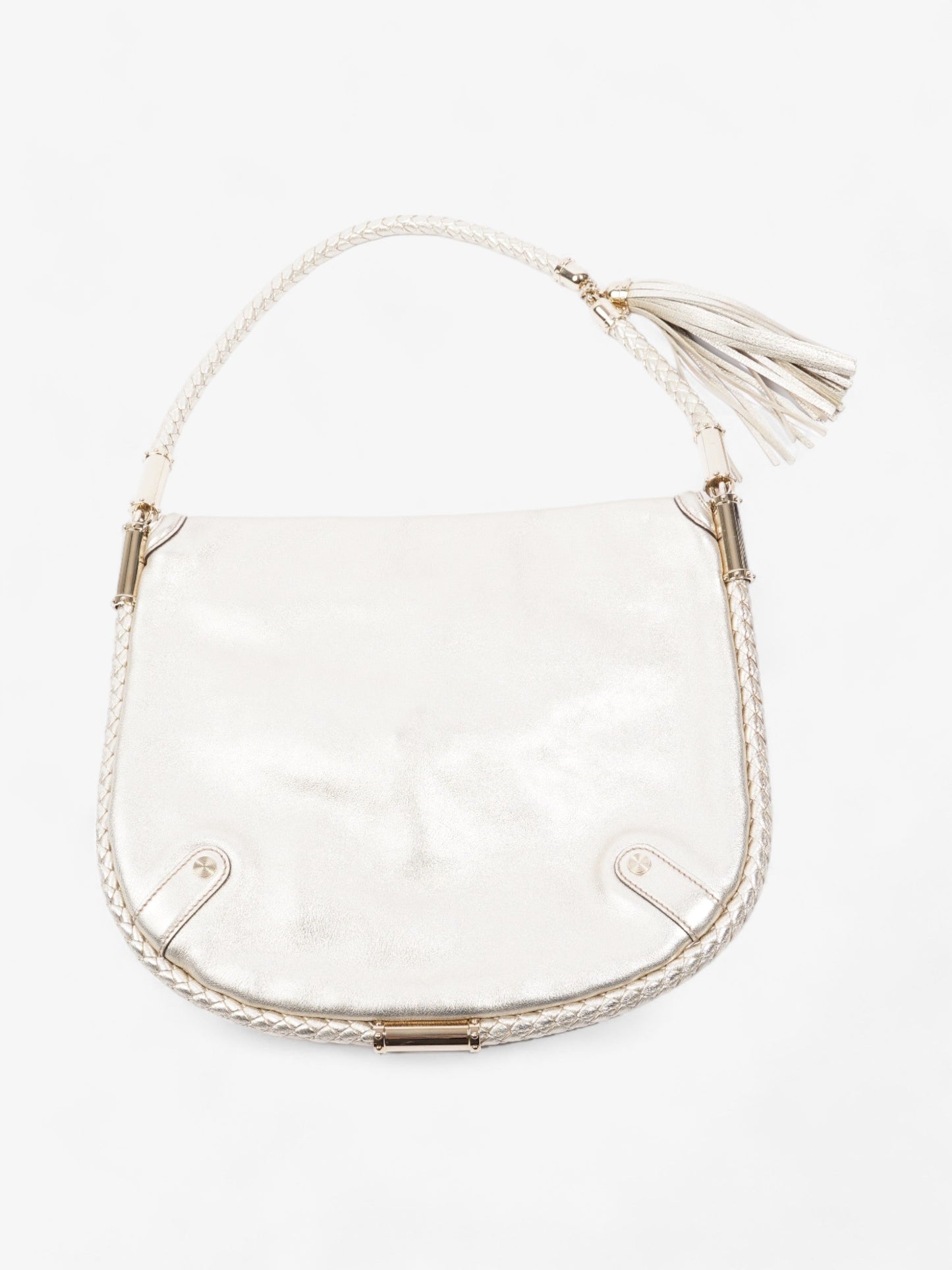 Gucci Tassel Flap Light Gold Leather