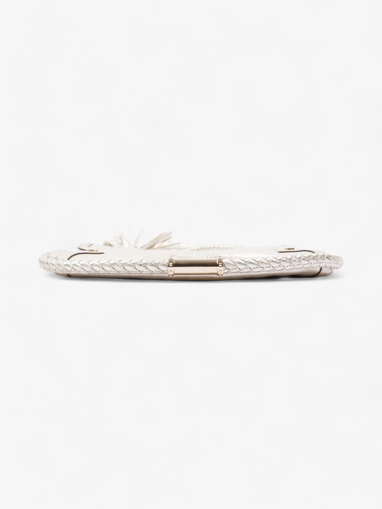 Gucci Tassel Flap Light Gold Leather