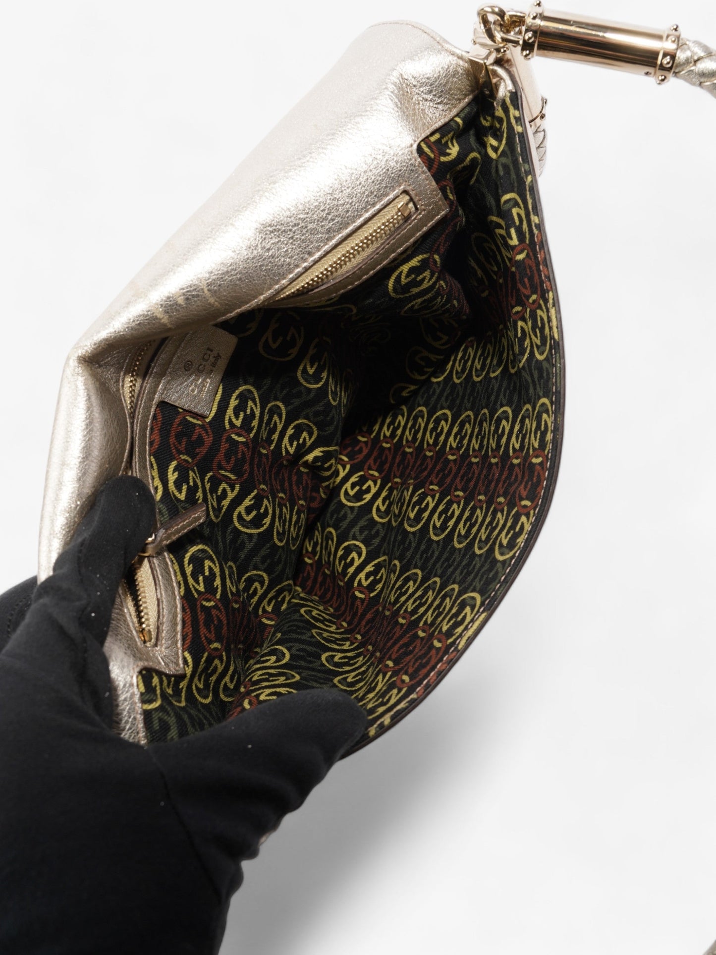 Gucci Tassel Flap Light Gold Leather