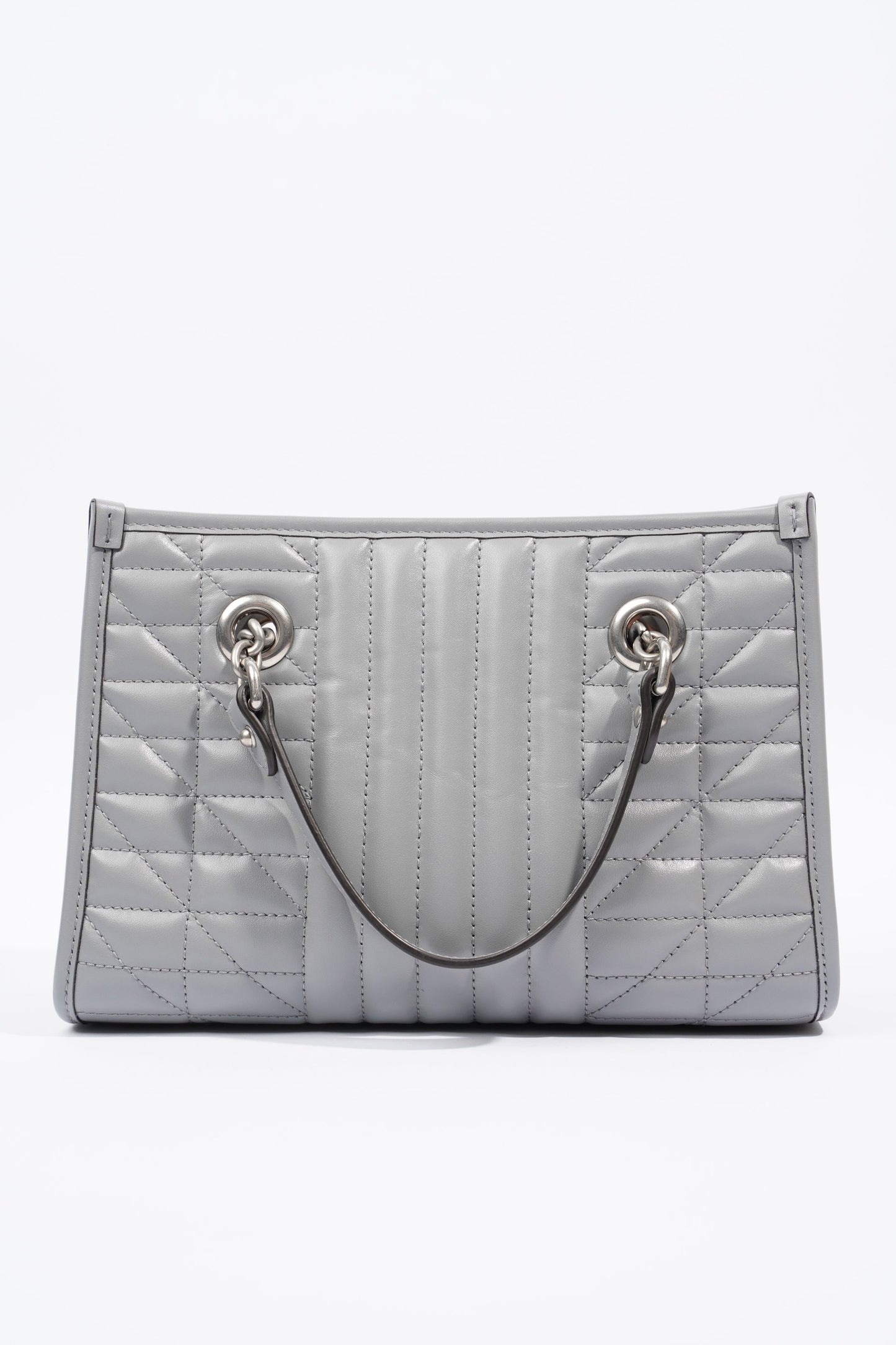 Gucci GG Marmont Tote Bag Grey Leather Small