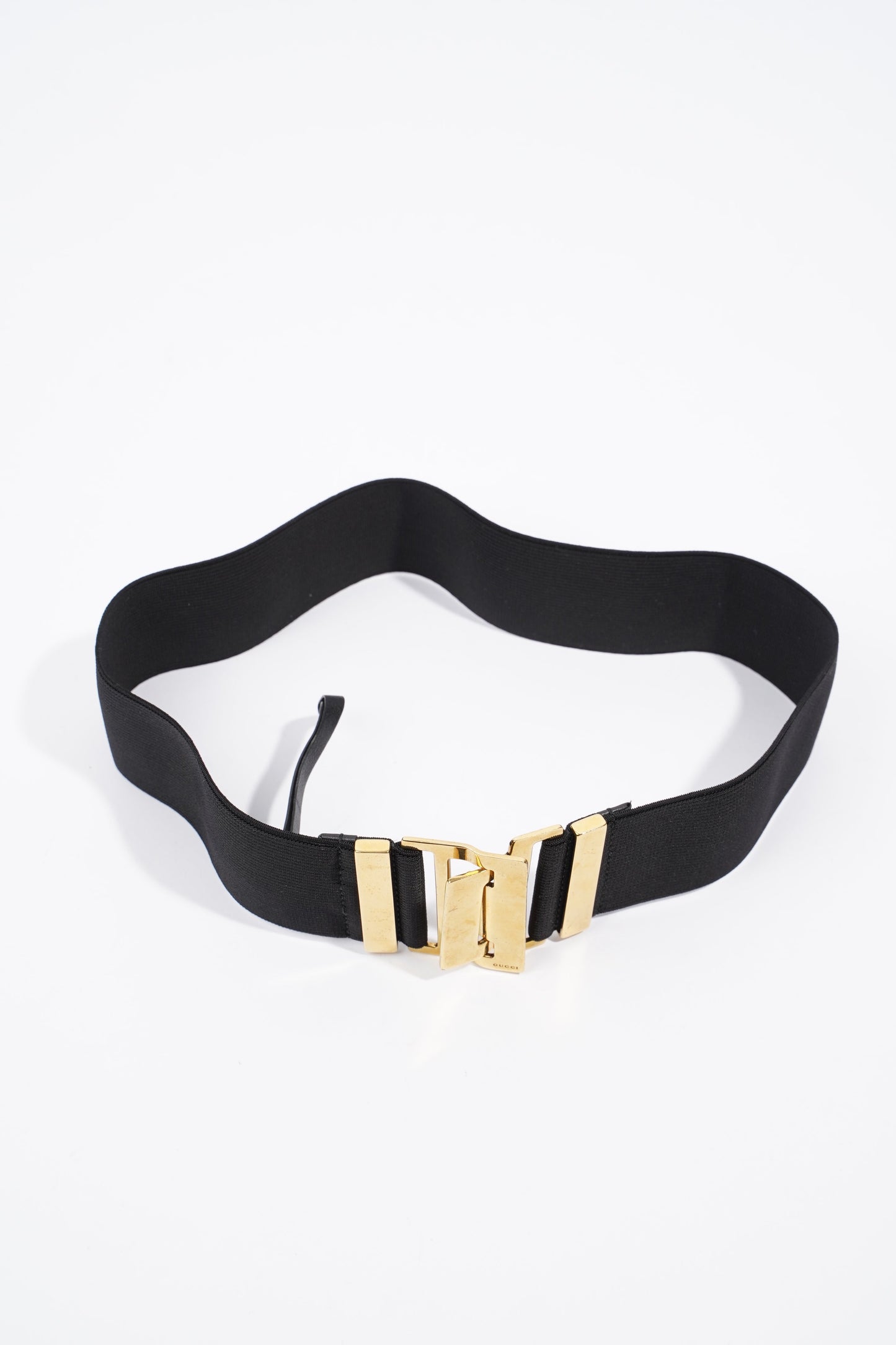 Gucci Elastic Belt Black Fabric 40