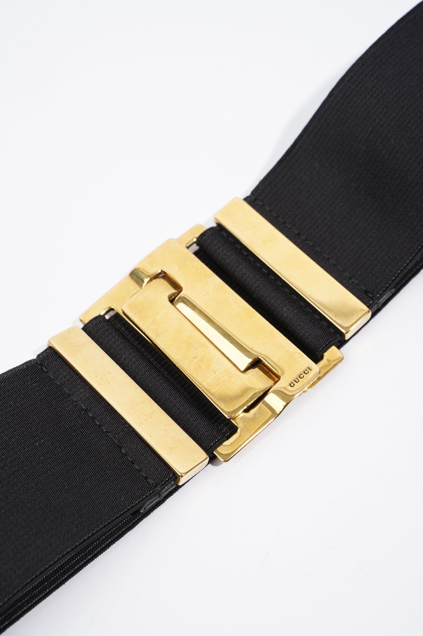 Gucci Elastic Belt Black Fabric 40