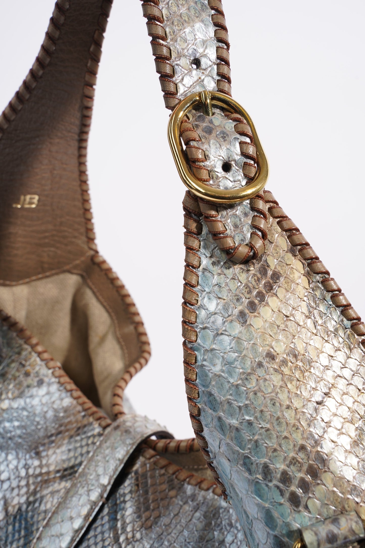 Gucci Jackie Tote Grey Python