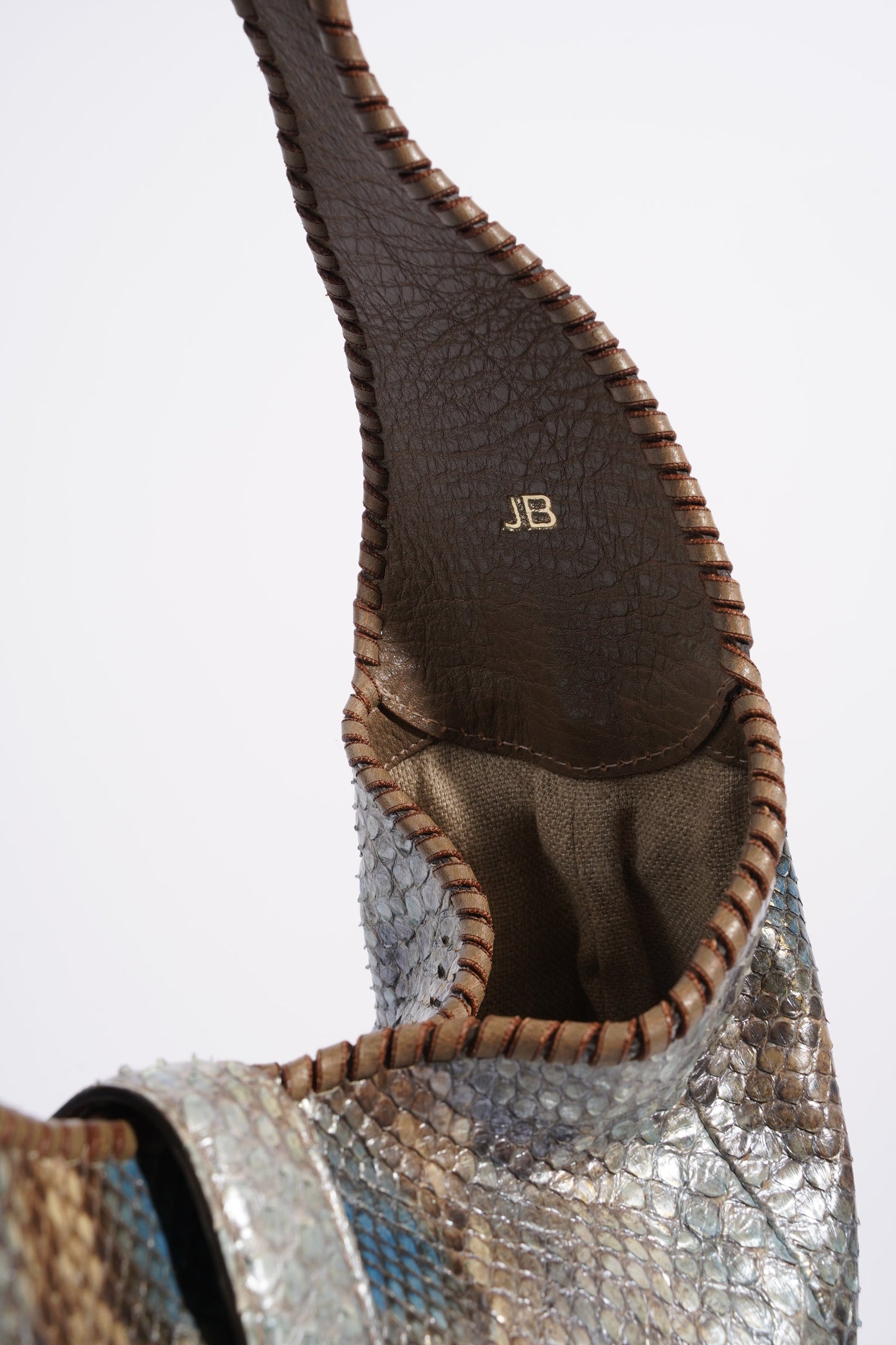Gucci Jackie Tote Grey Python