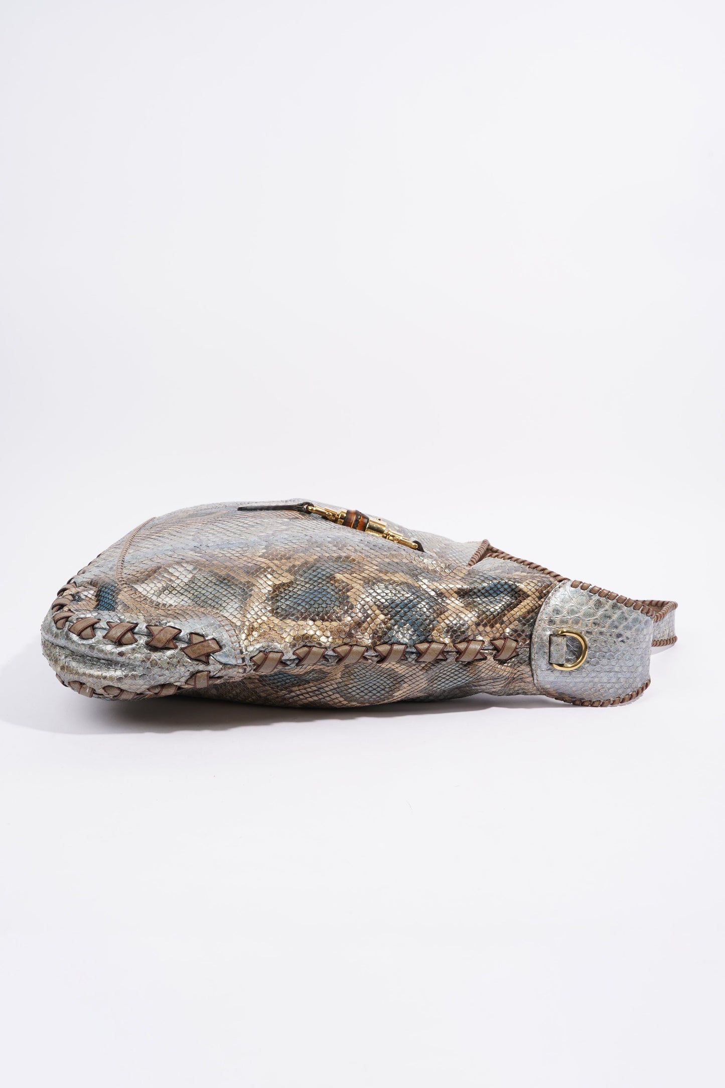 Gucci Jackie Tote Grey Python