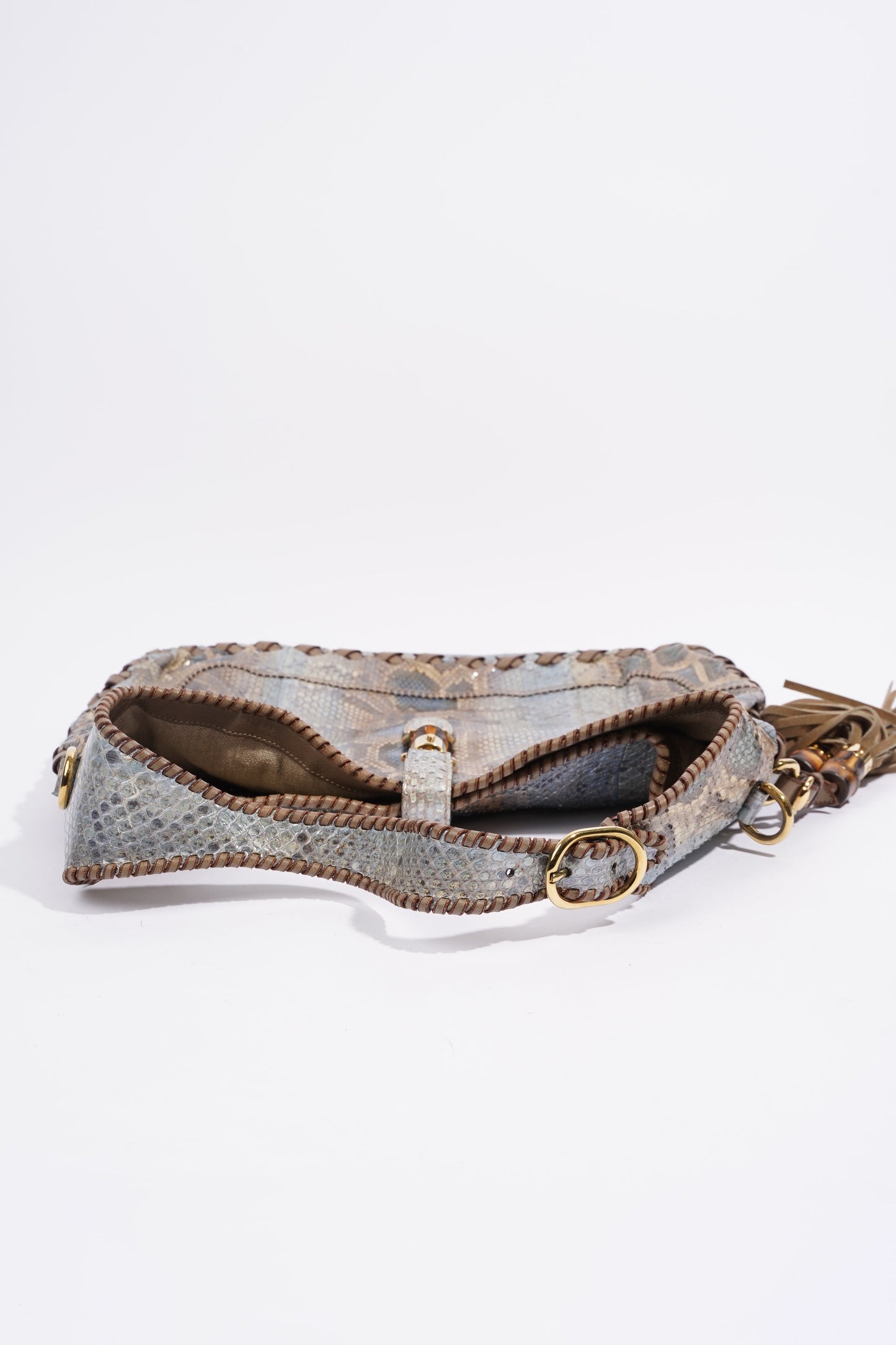 Gucci Jackie Tote Grey Python