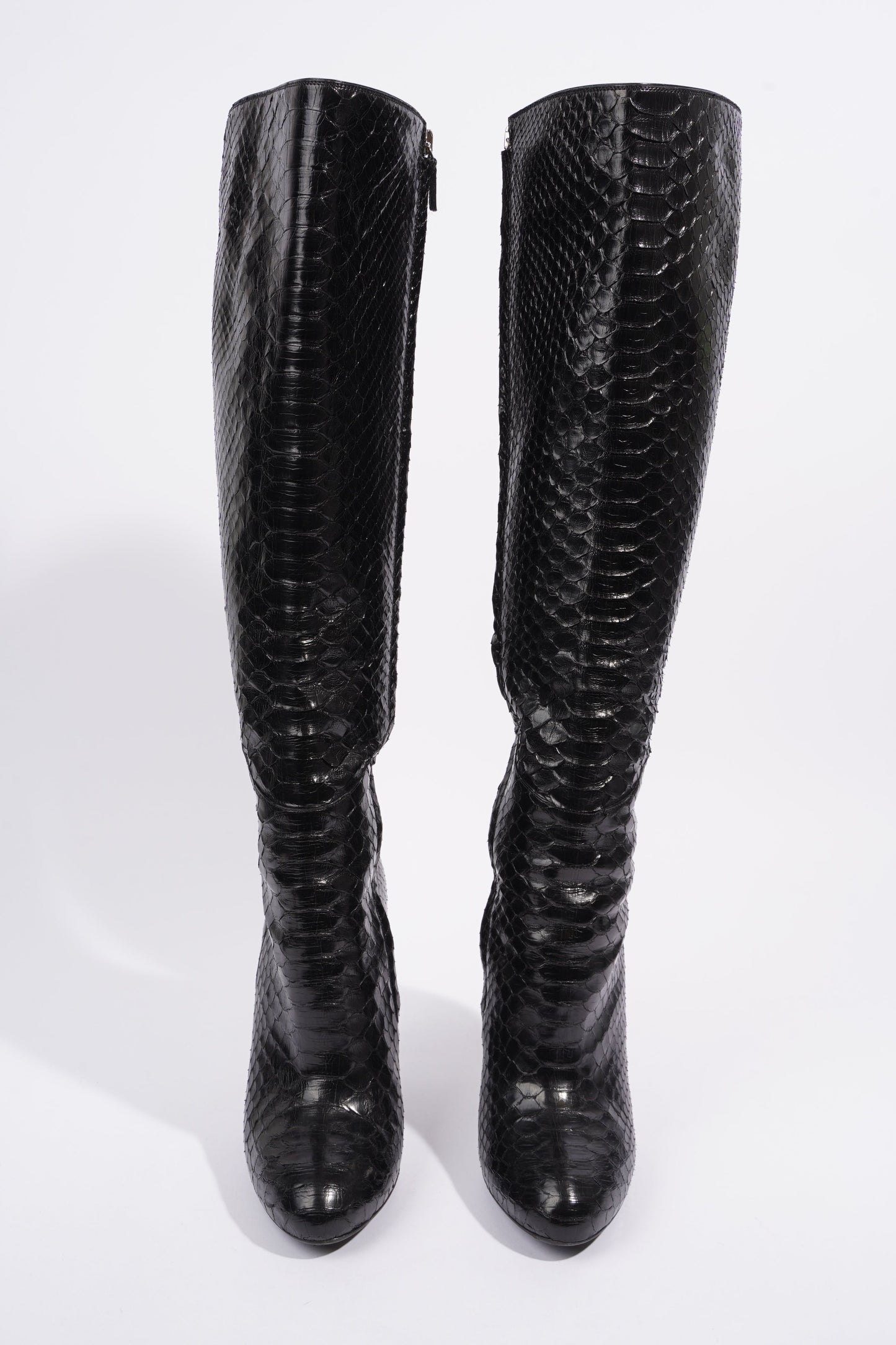 Gucci High Heel Boot 120 Black Python EU 38 UK 5