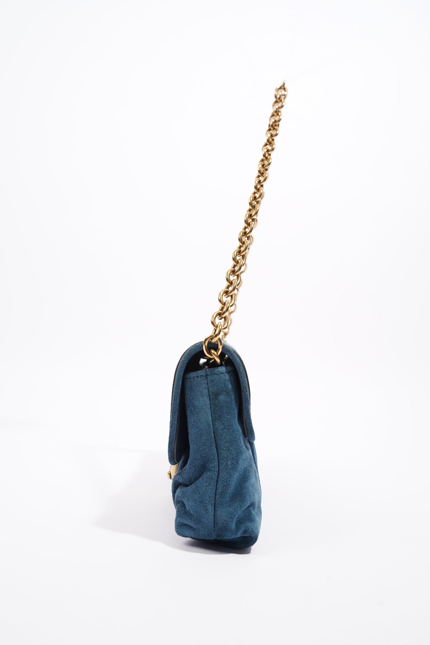 Gucci Clutch Bag Blue Suede