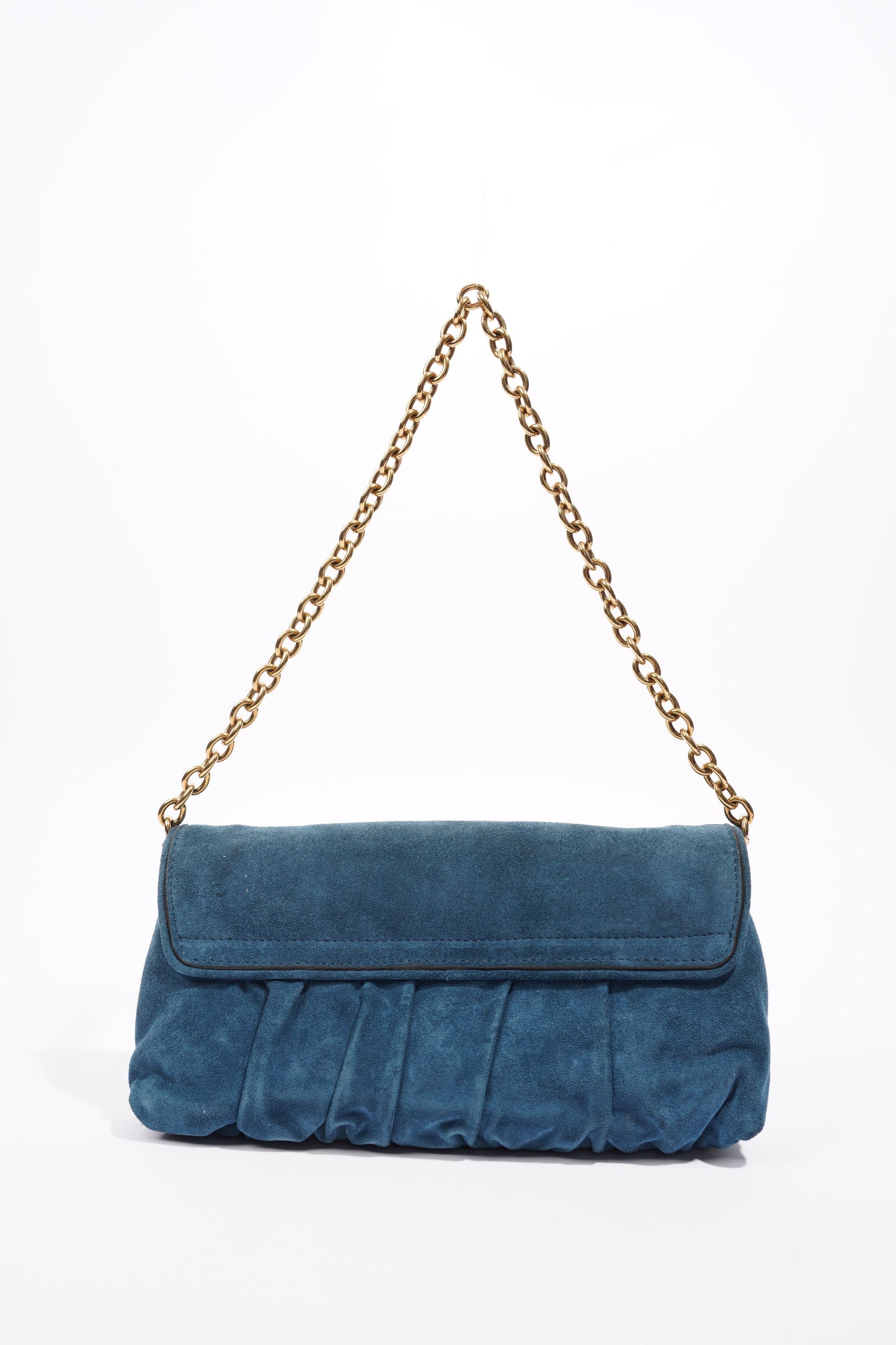 Gucci Clutch Bag Blue Suede