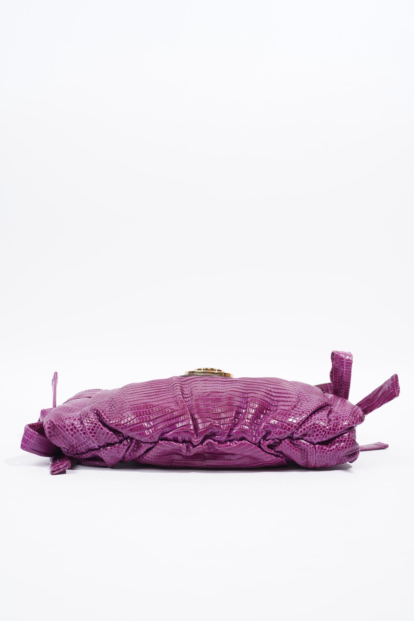 Gucci Hysteria Clutch Bag Purple Lizard