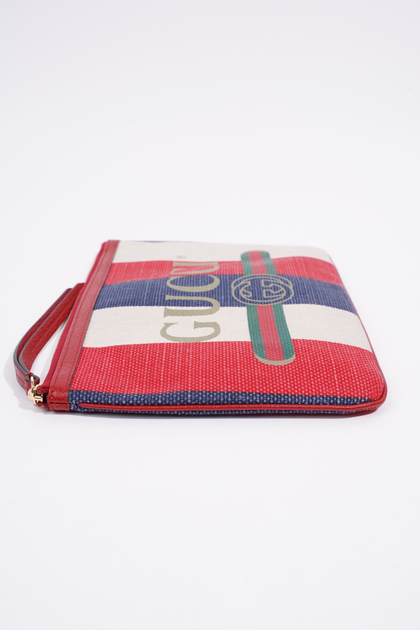 Gucci Clutch Red / White / Blue Canvas