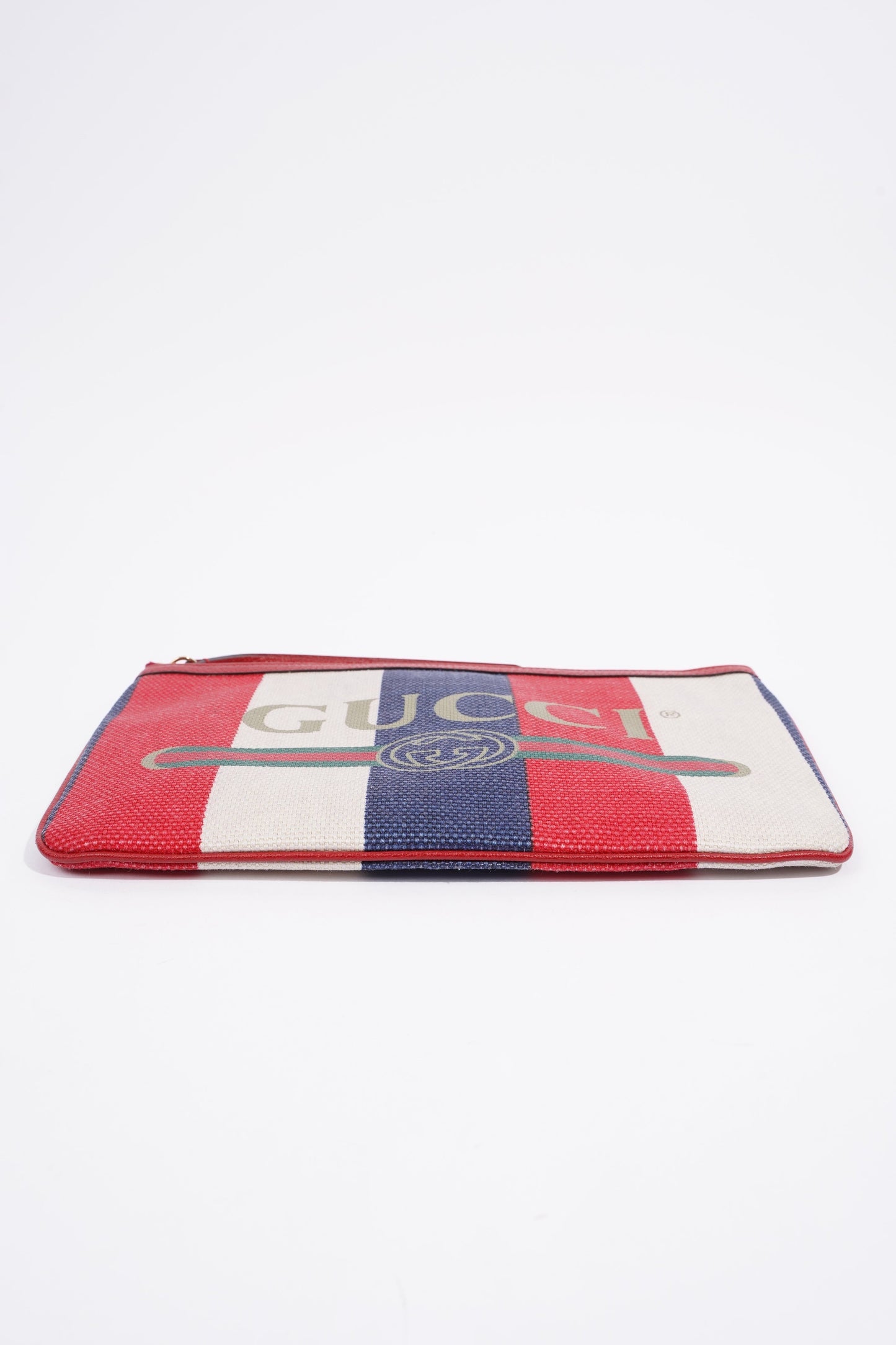 Gucci Clutch Red / White / Blue Canvas
