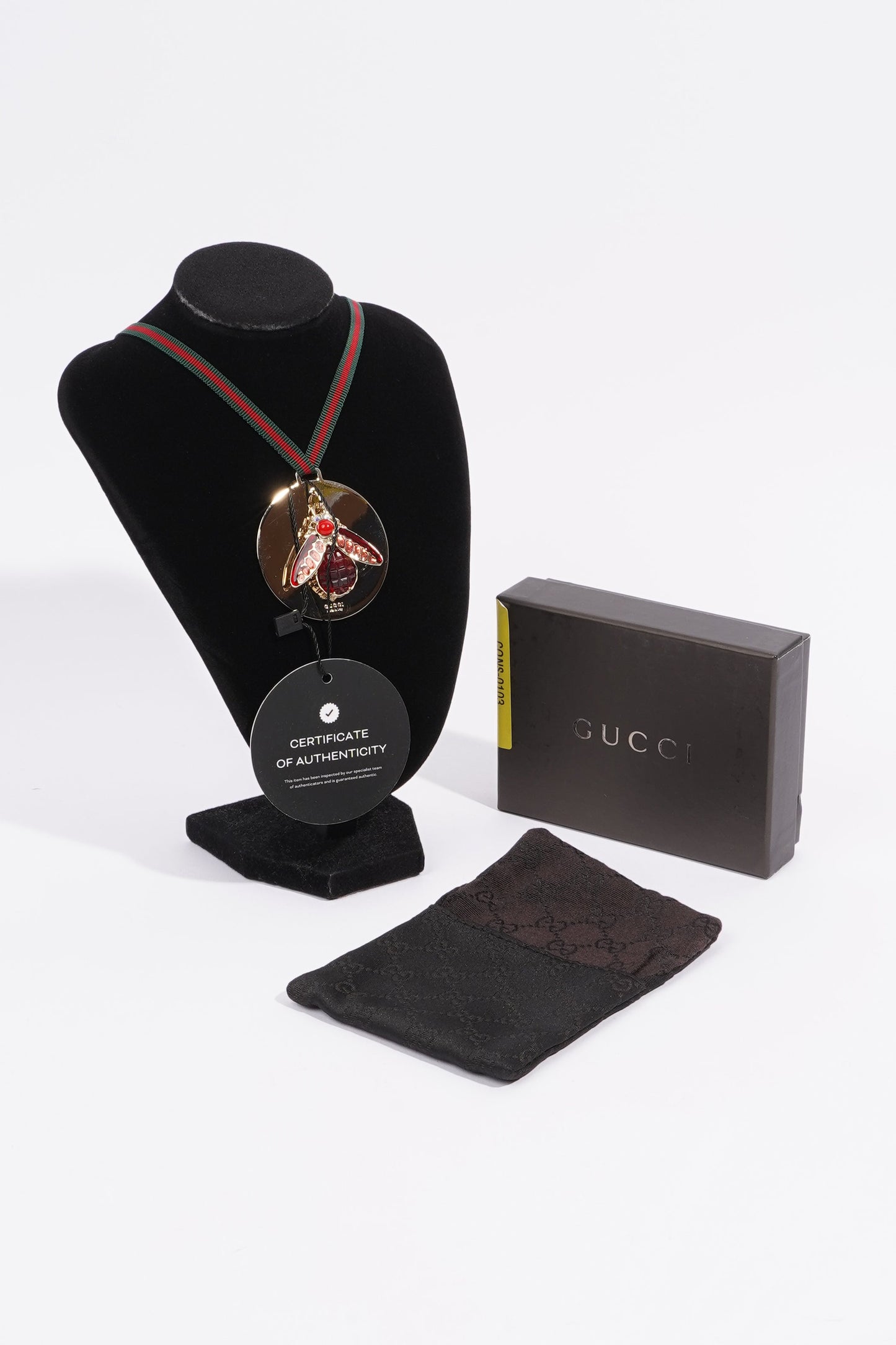 Gucci Bee Charm Red / Silver Base Metal