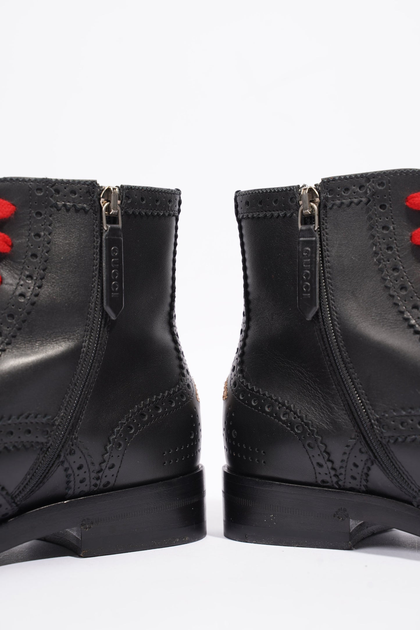 Gucci Queercore Ankle Boots Black Leather EU 36 UK 3
